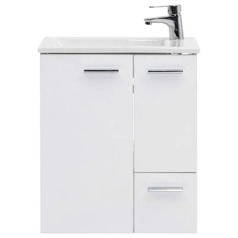 Waschtischkombi Matteo B: ca. 50 cm Wei&szlig;