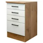 M&ouml;belix K&uuml;chenunterschrank Avila Eichefarben/Magnolie B: 50 cm