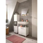 M&ouml;belix BADEZIMMER Boston Wei&szlig; B: 87 cm