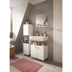 BADEZIMMER Boston Wei&szlig; B: 87 cm