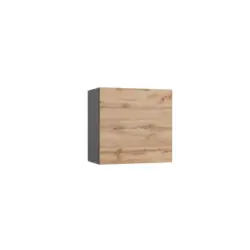 K&uuml;chenoberschrank Turin 60cm Graphitfarben/Eiche 1 Dreht&uuml;re