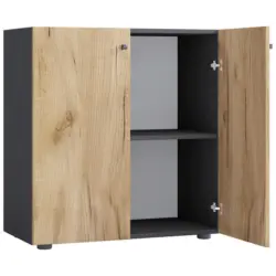 Regal Lona Anthrazit/Eiche Dekor B: 70cm