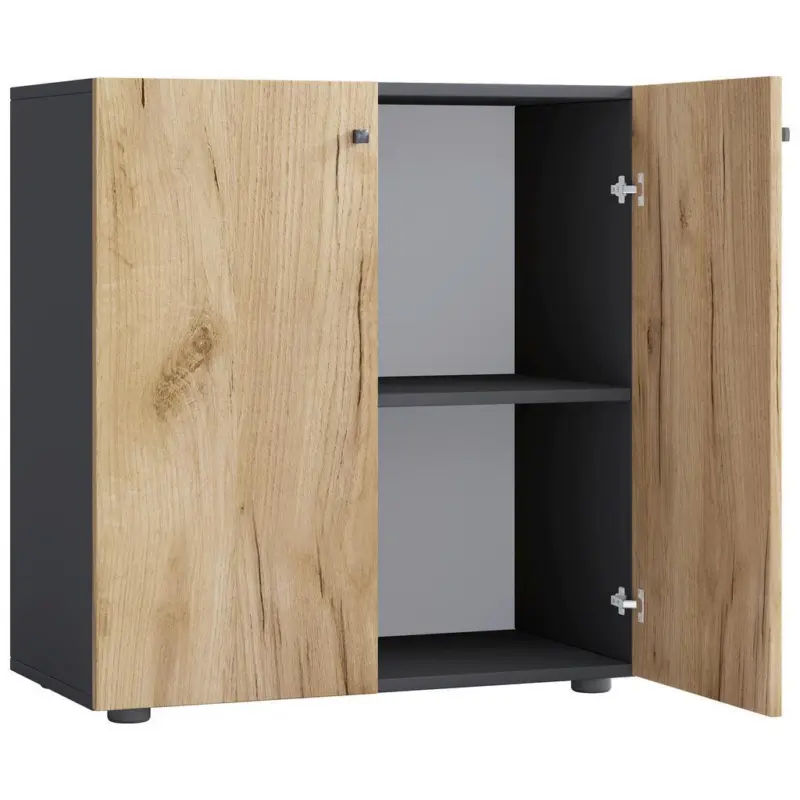 Regal Lona Anthrazit/Eiche Dekor B: 70cm