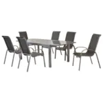 M&ouml;belix Gartenm&ouml;bel Set 7--Teilig Amalfi di Lusso Metall/Textil