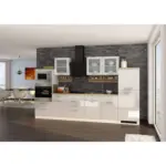 M&ouml;belix K&Uuml;CHENBLOCK Mailand Wei&szlig; B: 330 cm