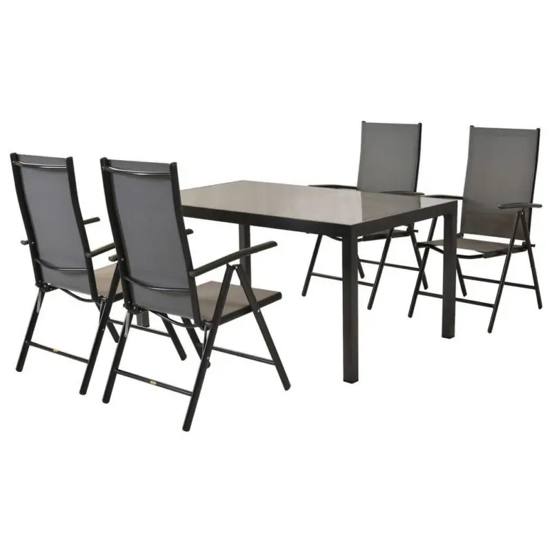 Gartenm&ouml;bel Set 5--Teilig. Amalfi aus Aluminium