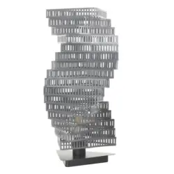 TISCHLEUCHTE Chromfarben L: 25 cm 22W