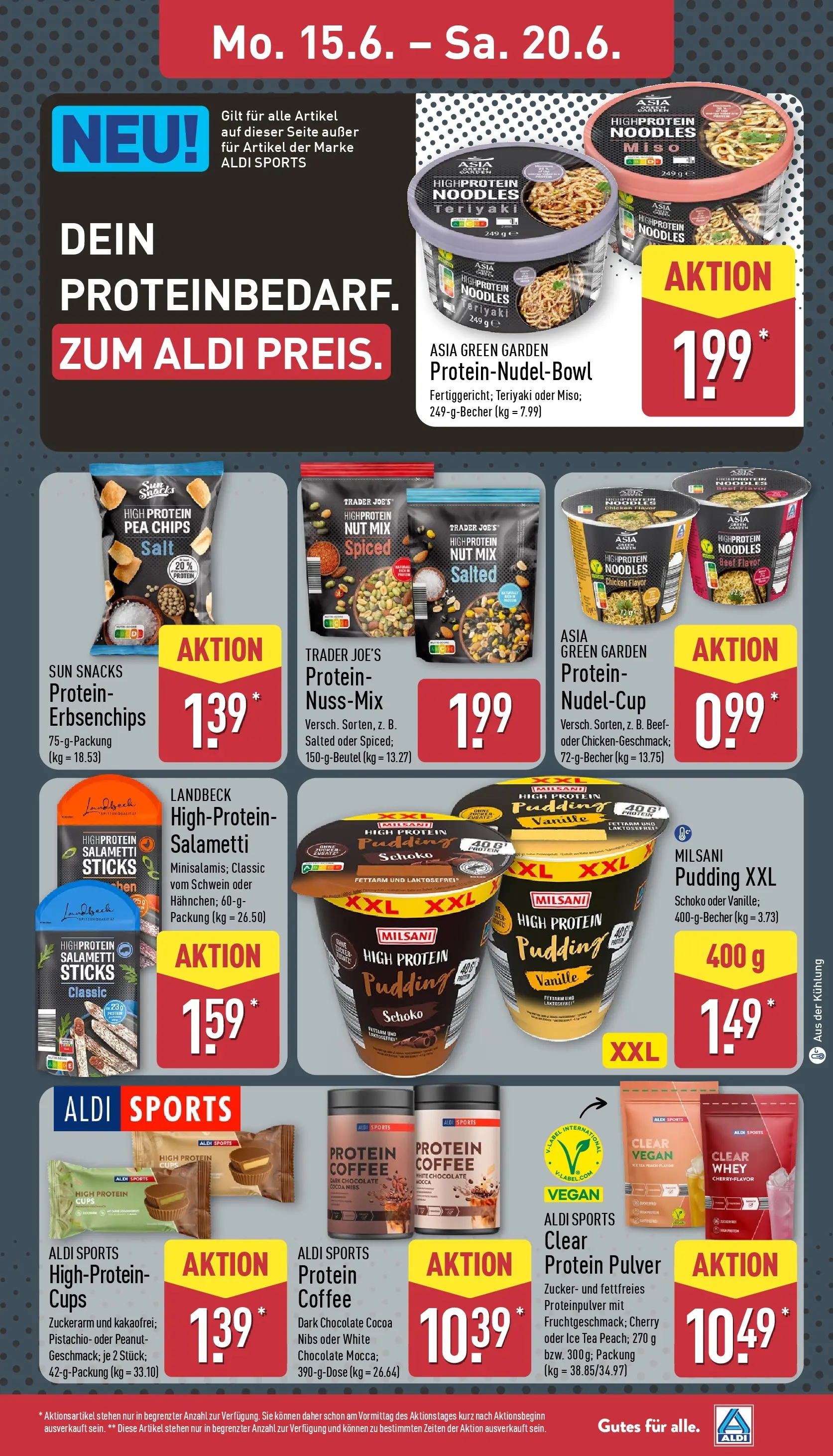 Aldi - ALDI Nord: Wochenangebote (ab 14.06.2026) » Angebote Online | Seite: 13 | Produkte: Pudding, Zucker, Chips