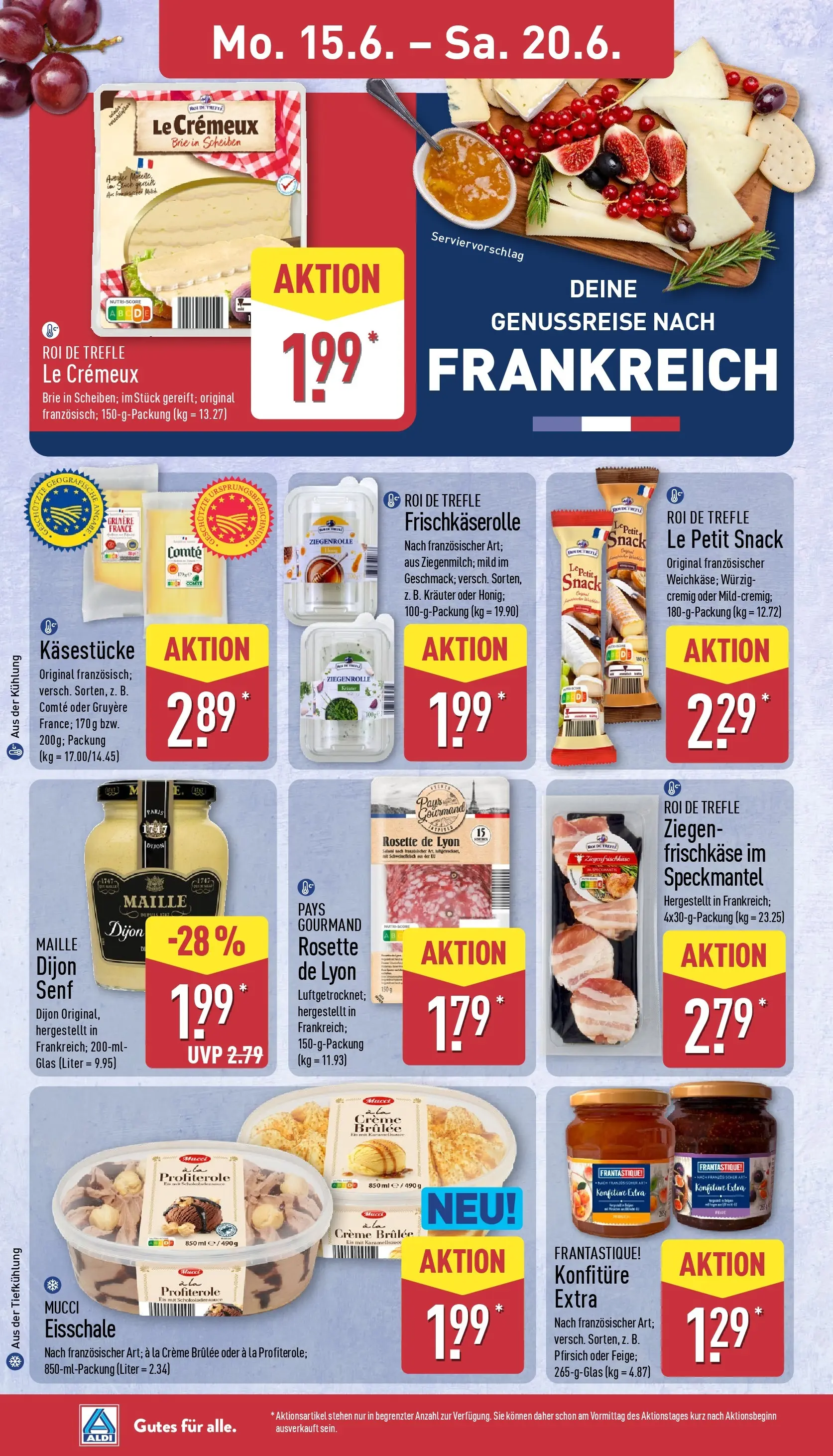 Aldi - ALDI Nord: Wochenangebote (ab 14.06.2026) » Angebote Online | Seite: 14 | Produkte: Creme, Creme brulee, Pfirsich, Eis