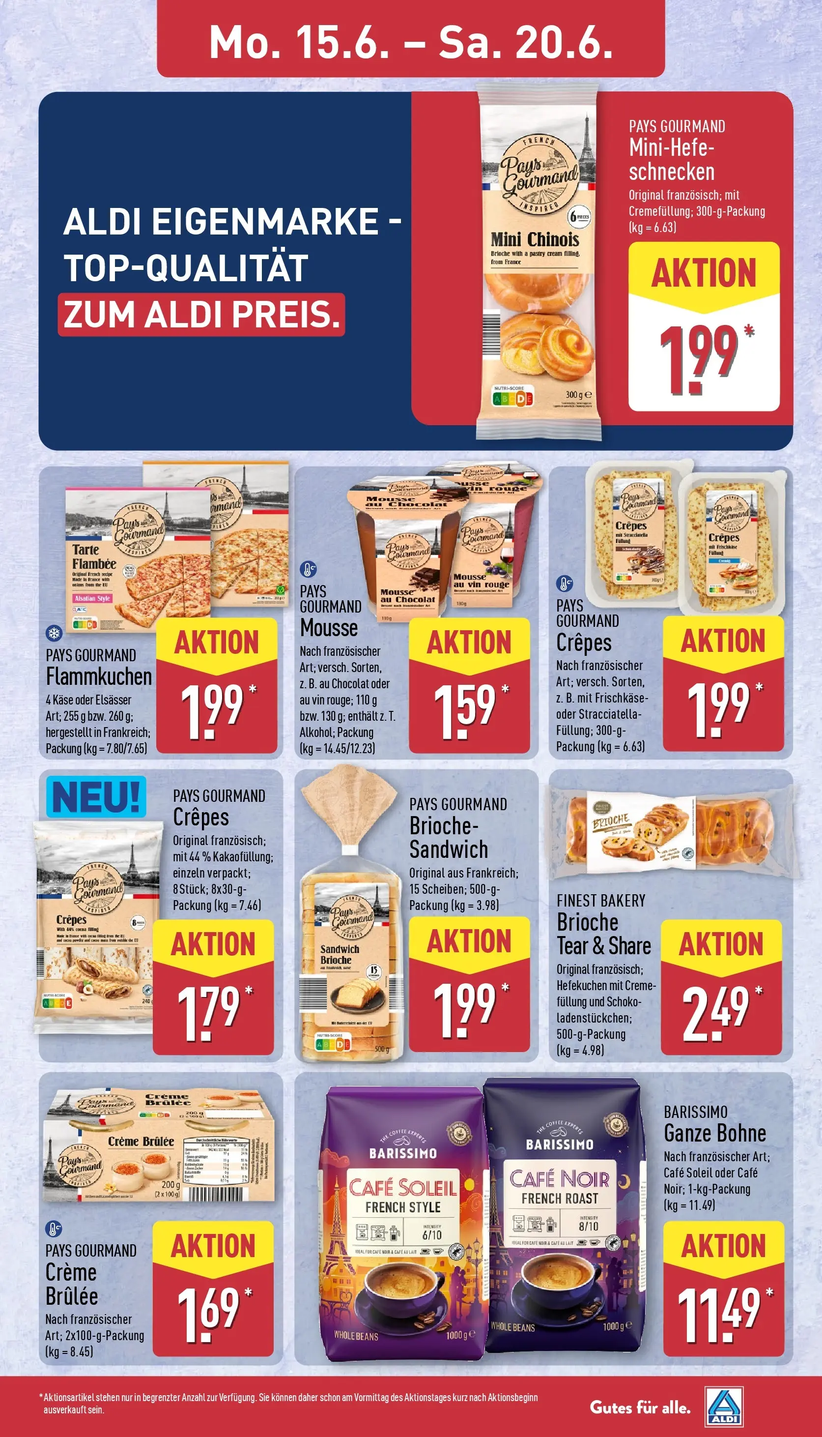 Aldi - ALDI Nord: Wochenangebote (ab 14.06.2026) » Angebote Online | Seite: 15 | Produkte: Käse, Rouge, Creme, Creme brulee
