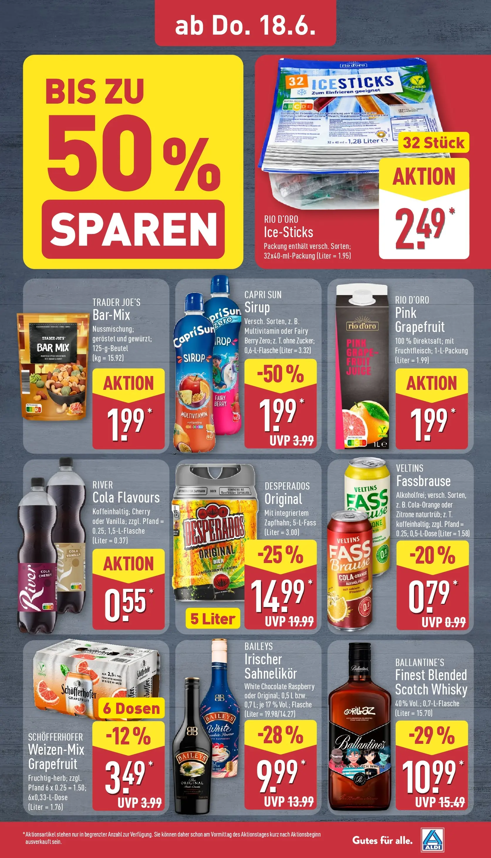 Aldi - ALDI Nord: Wochenangebote (ab 14.06.2026) » Angebote Online | Seite: 35 | Produkte: Capri sun, Sirup, Zitrone, Fruchtsaft