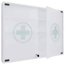 MEDIZINSCHRANK Hustila Wei&szlig; B: 80 cm