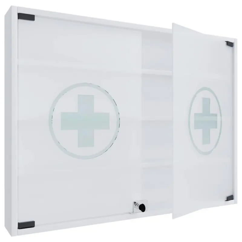 MEDIZINSCHRANK Hustila Wei&szlig; B: 80 cm