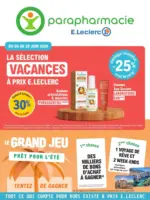E.Leclerc Parapharmacie Prospectus pr&eacute;paration Vacances - au 20.06.2026