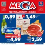 Supermercati Mega Prezzi bassi tutti i giorni - al 24.06.2026