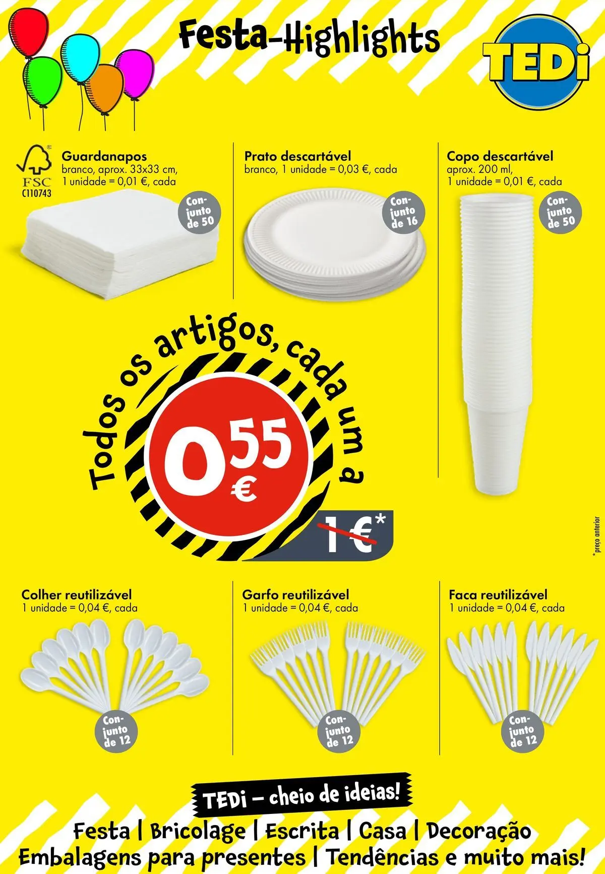 TEDi - Folheto » de 12/06/2026 - 19/06/2026 | Página: 10 | Produtos: Faca, Guardanapos