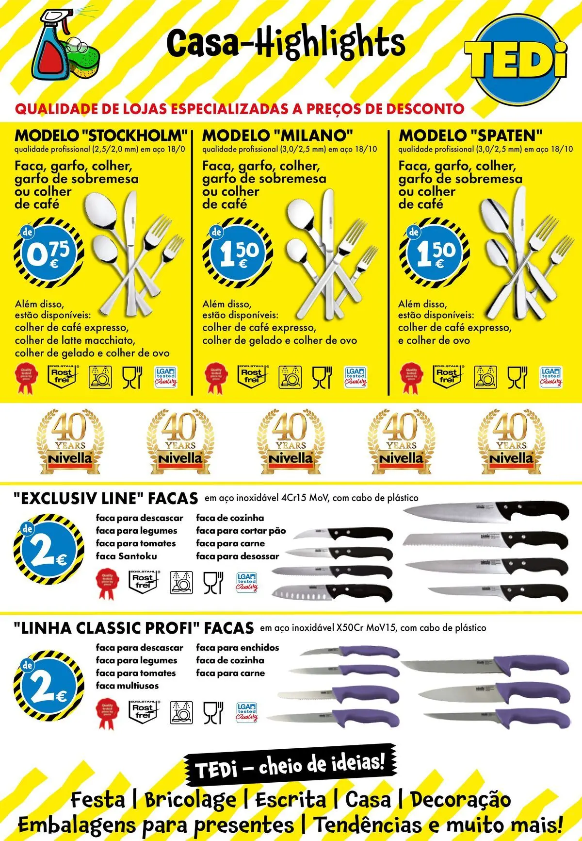 TEDi - Folheto » de 12/06/2026 - 19/06/2026 | Página: 15 | Produtos: Faca, Café, Tomates, Carne
