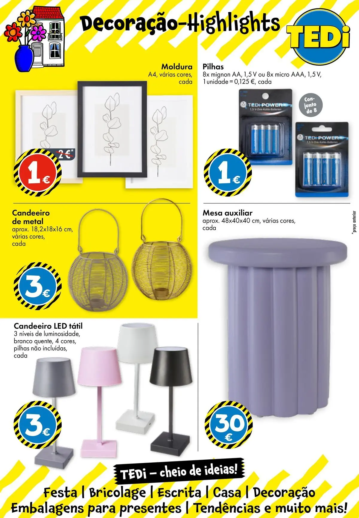 TEDi - Folheto » de 12/06/2026 - 19/06/2026 | Página: 17 | Produtos: Candeeiro, Moldura, Pilhas, Mesa
