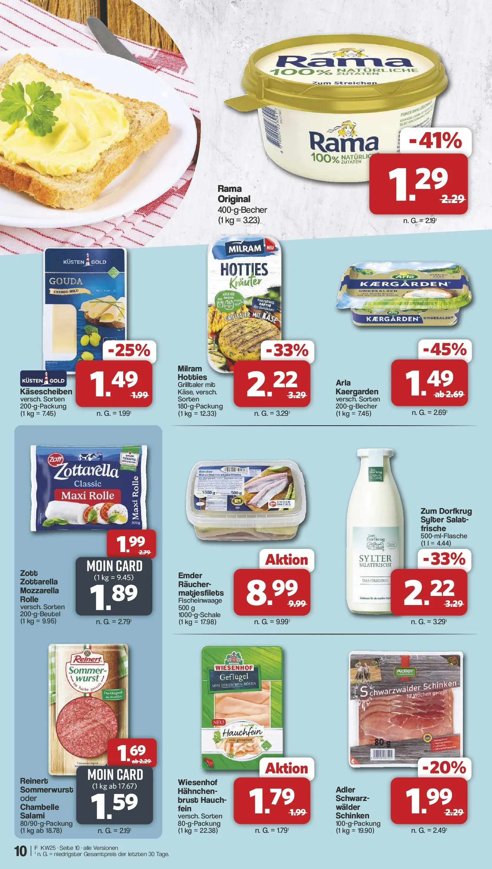Famila Nordwest Wochenangebote (ab 15.06.2026) zum Blättern | Seite: 10 | Produkte: Käse, Gouda, Wurst, Salami