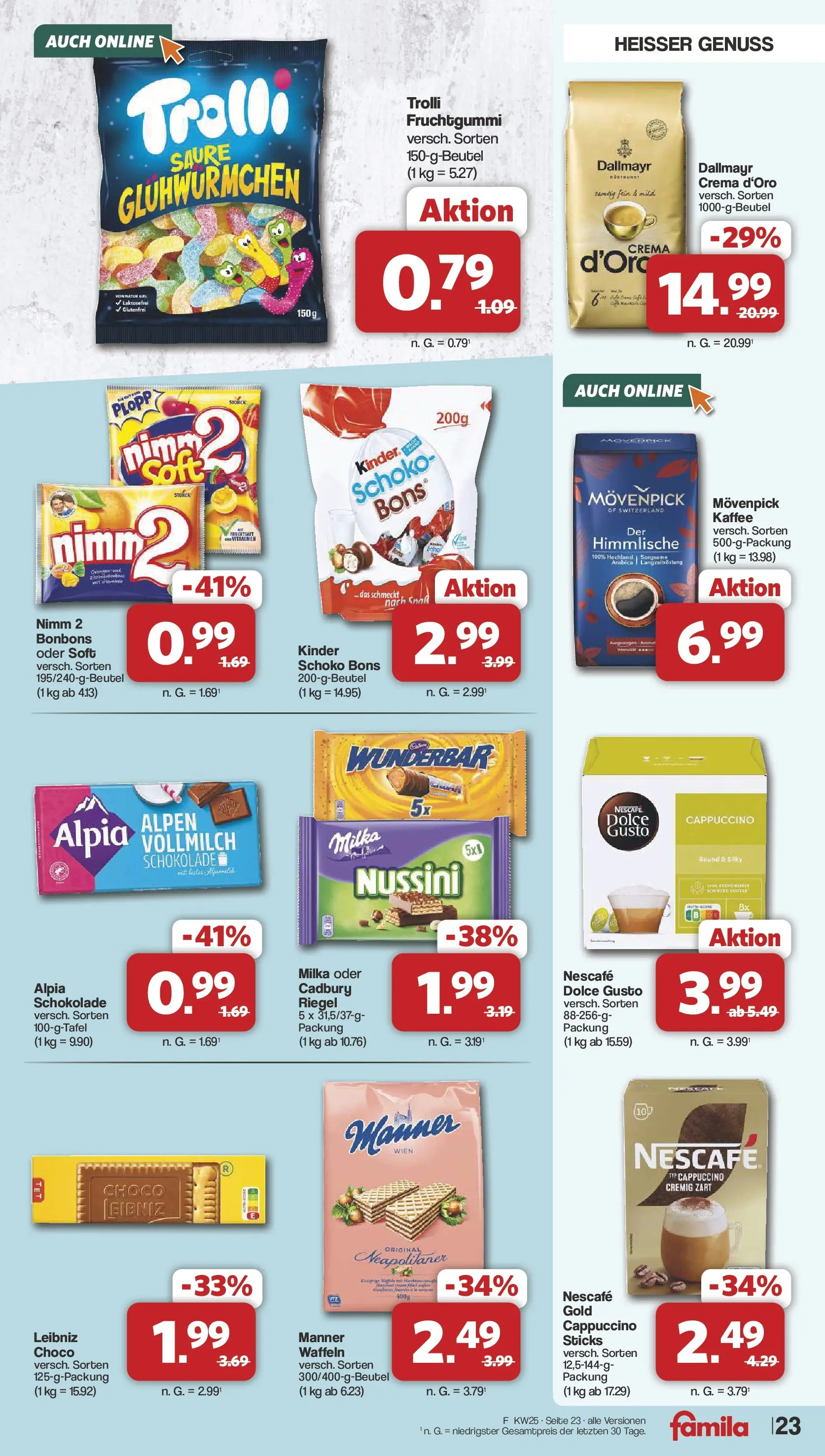 Famila Nordwest Wochenangebote (ab 15.06.2026) zum Blättern | Seite: 26 | Produkte: Nescafe, Kaffee, Milka, Nescafe gold