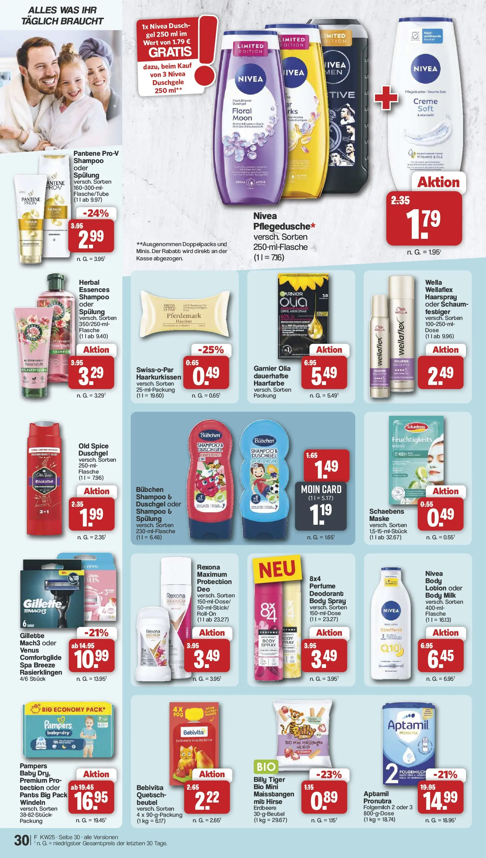 Famila Nordwest Wochenangebote (ab 15.06.2026) zum Blättern | Seite: 35 | Produkte: Spülung, Creme, Body Lotion, Body Milk