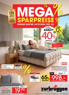 Zurbrüggen Mega Sparpreise ab 08.06.2026 gültig