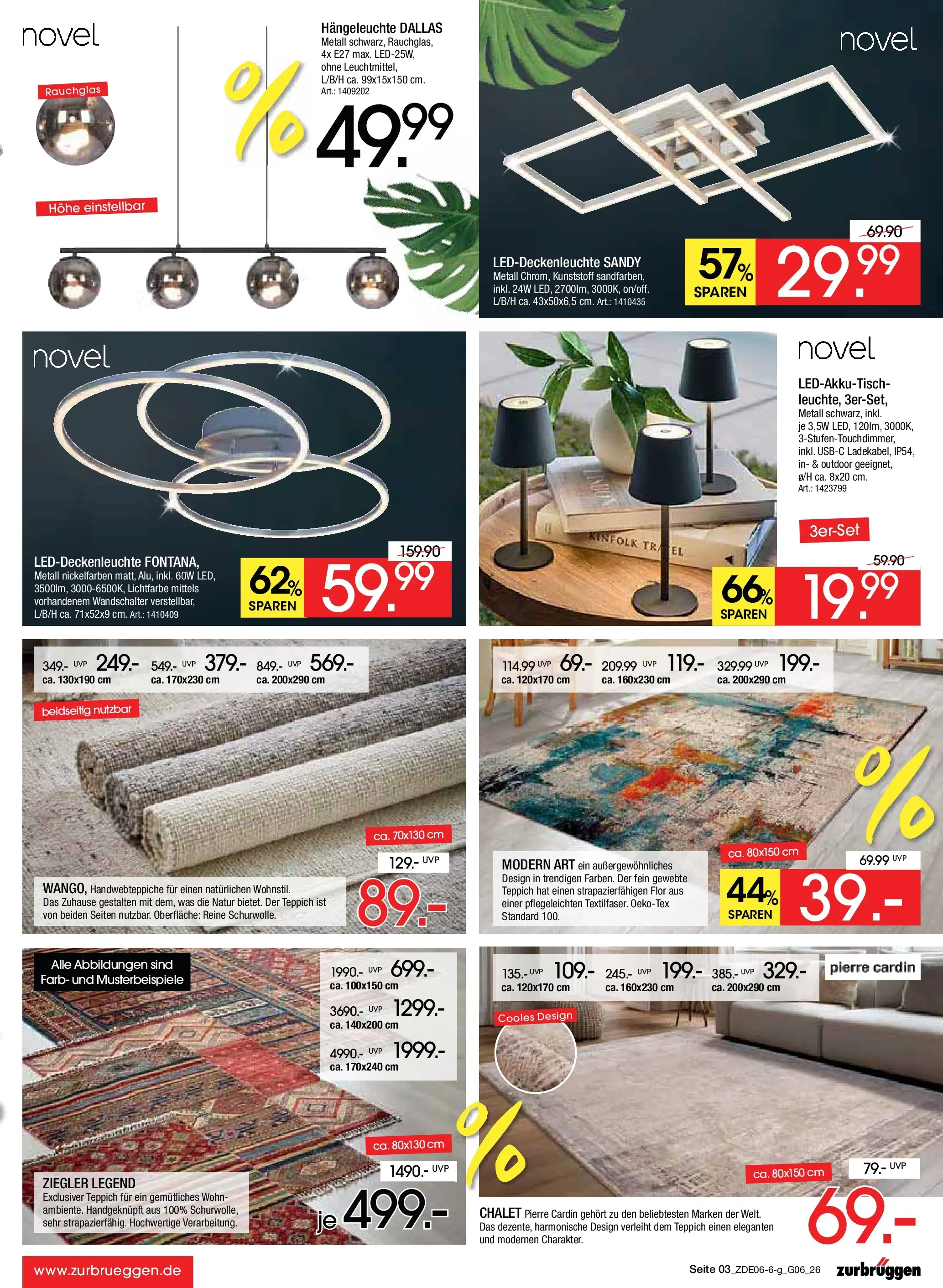 Zurbrüggen Mega Sparpreise (ab 08.06.2026) zum Blättern | Seite: 3 | Produkte: Teppich
