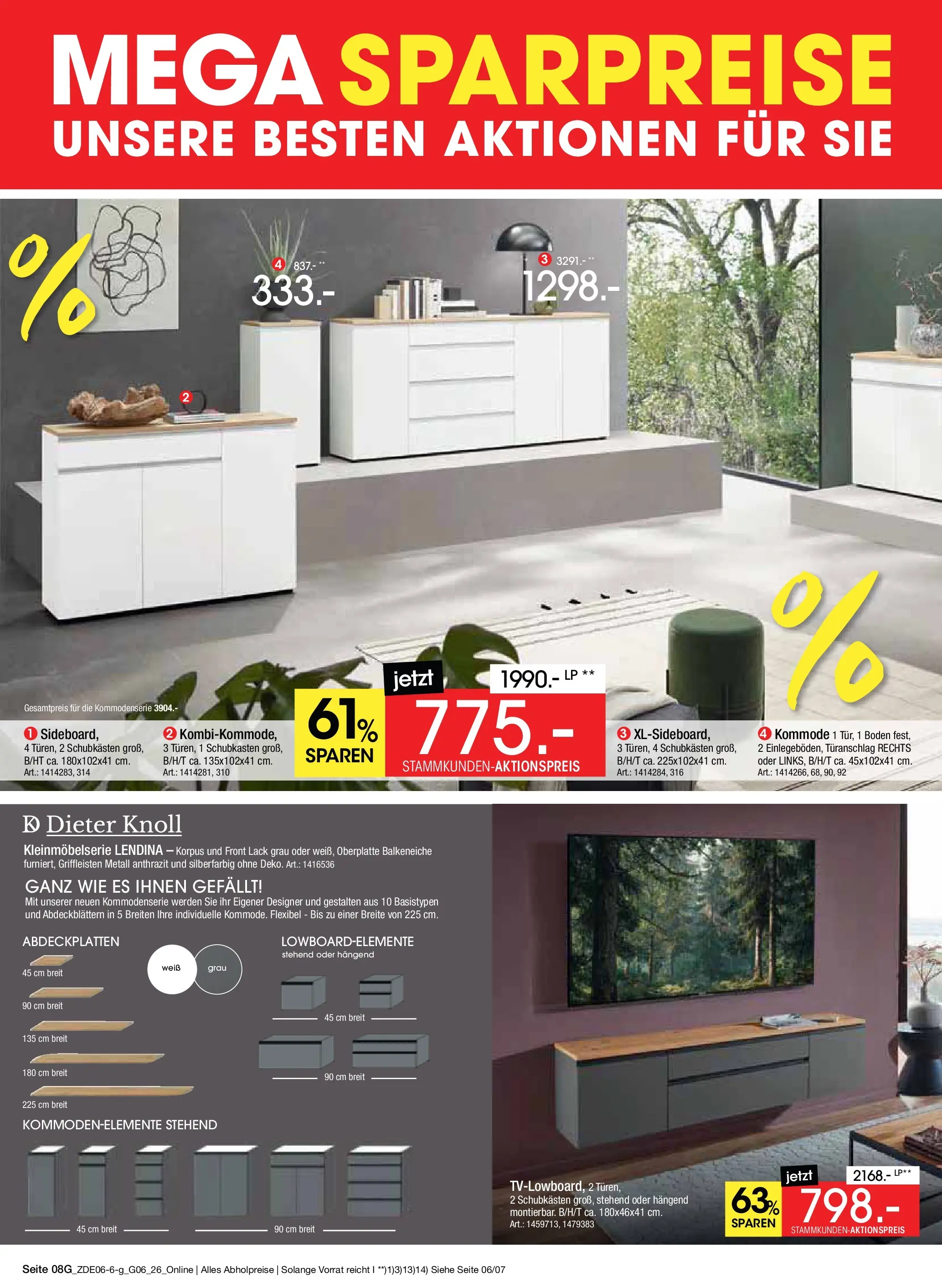 Zurbrüggen Mega Sparpreise (ab 08.06.2026) zum Blättern | Seite: 22 | Produkte: Kommode