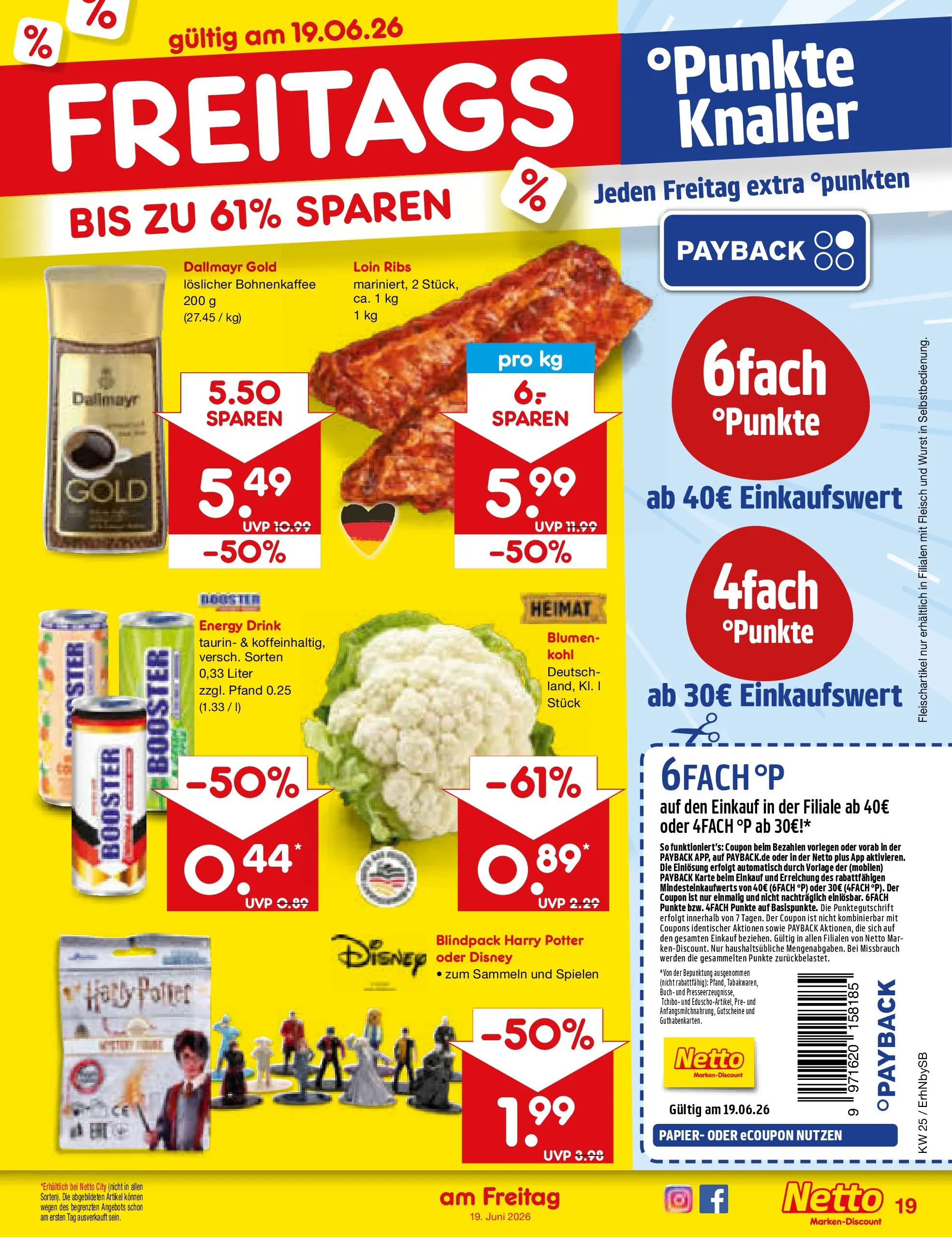 Netto Marken-Discount Prospekt Metten (ab 15.06.2026) » Angebote | Seite: 23 | Produkte: Energy, Dallmayr, Wurst, Fleisch
