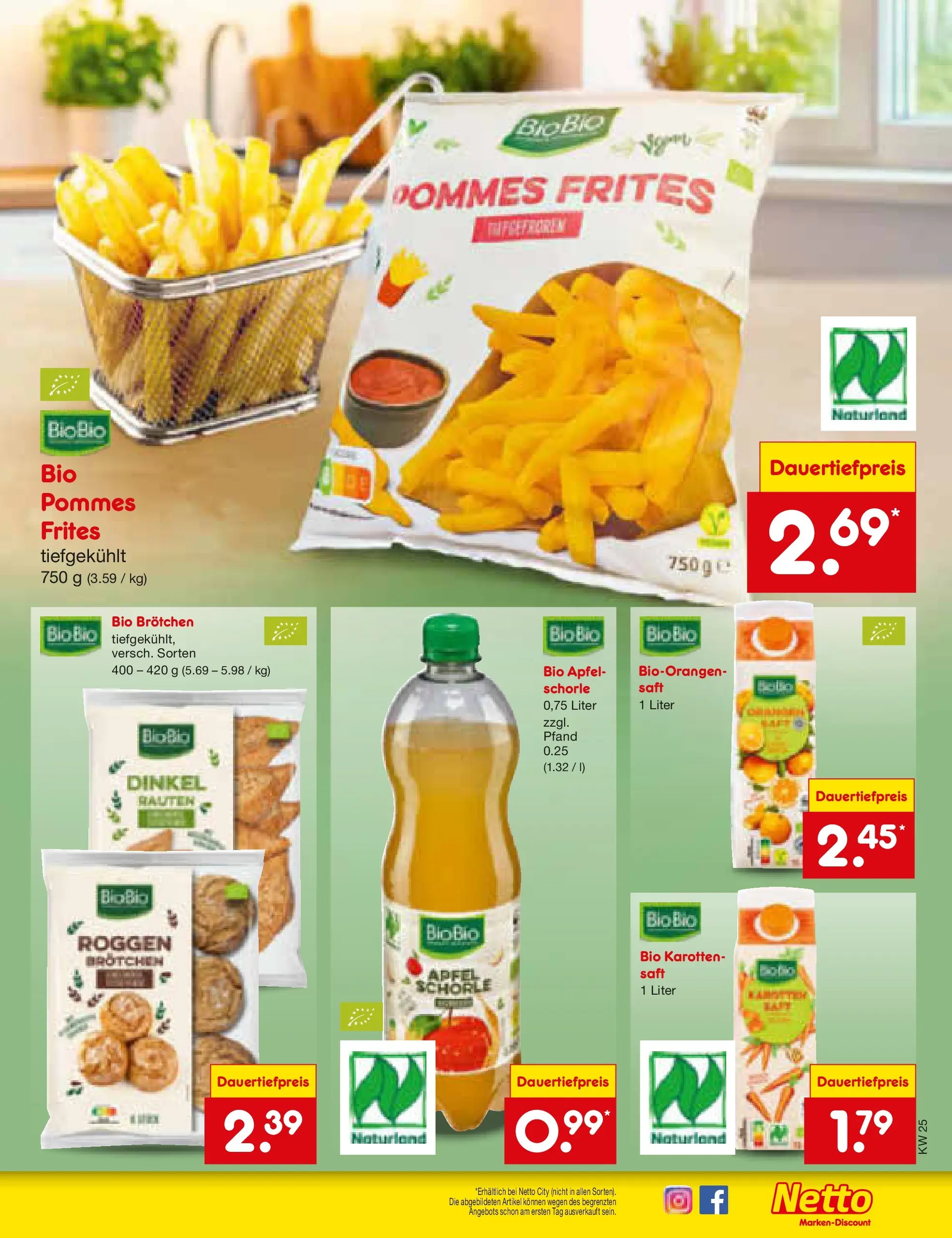 Netto Marken-Discount Prospekt Ergolding (ab 15.06.2026) » Angebote | Seite: 37 | Produkte: Pommes, Äpfel, Pommes frites, Saft