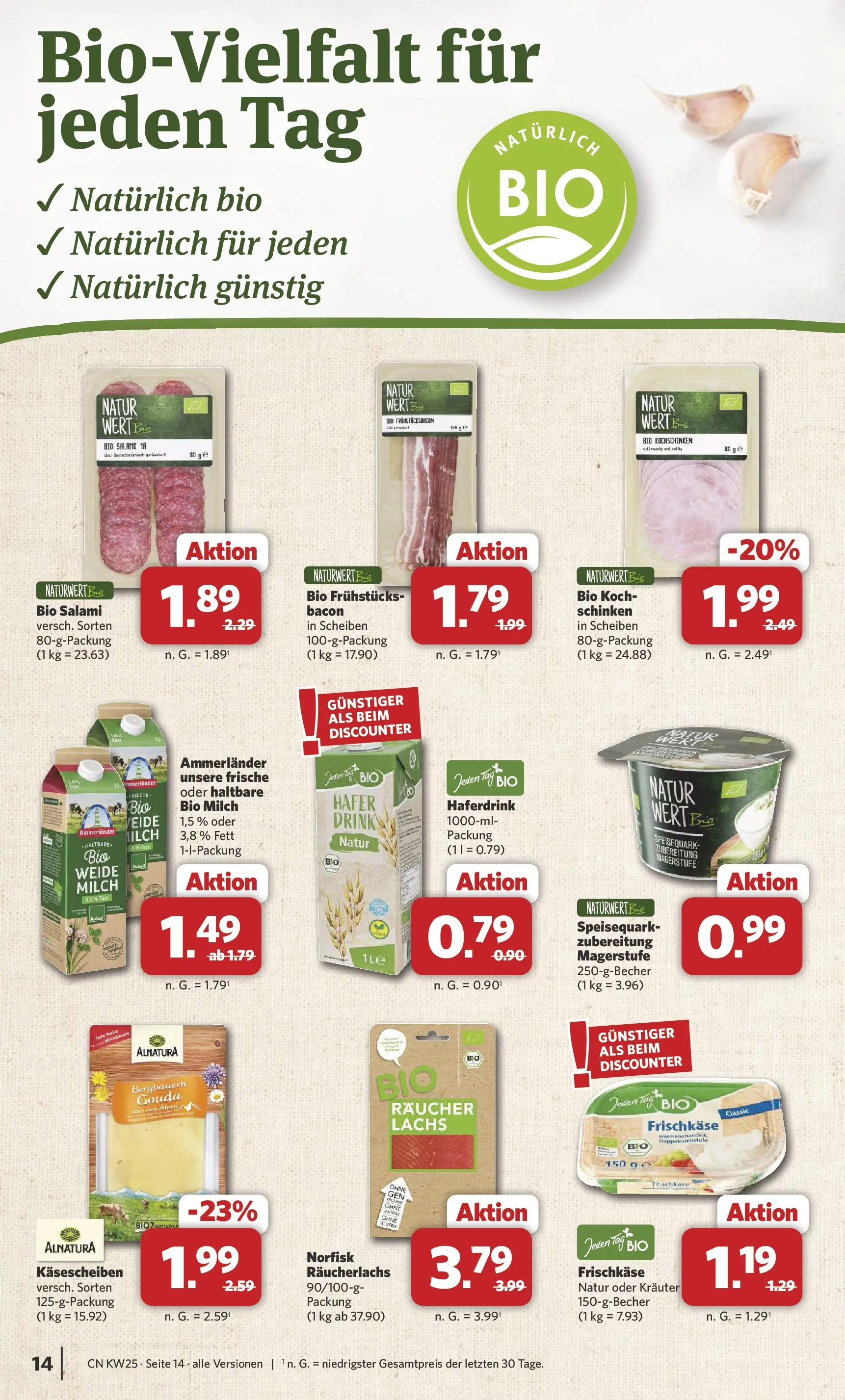Combi Unsere Combi Wochenangebote (ab 15.06.2026) zum Blättern | Seite: 14 | Produkte: Lachs, Salami, Speisequark, Frischkase