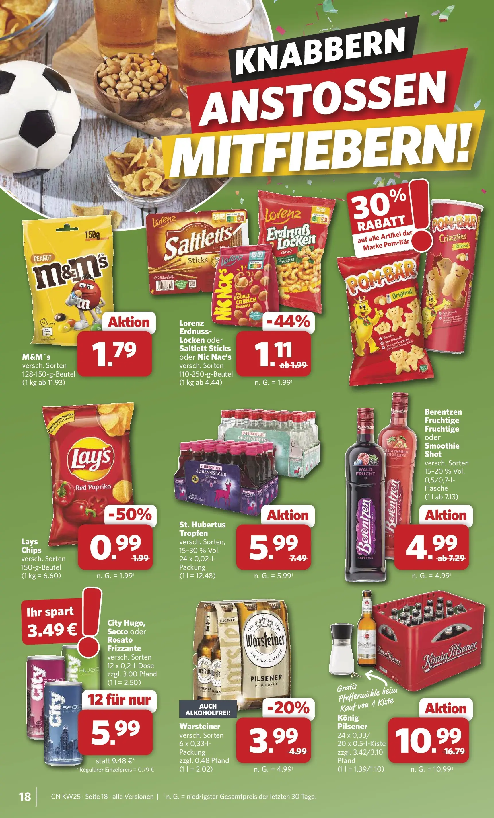 Combi Unsere Combi Wochenangebote (ab 15.06.2026) zum Blättern | Seite: 18 | Produkte: Paprika, Warsteiner, Rhabarber, Chips