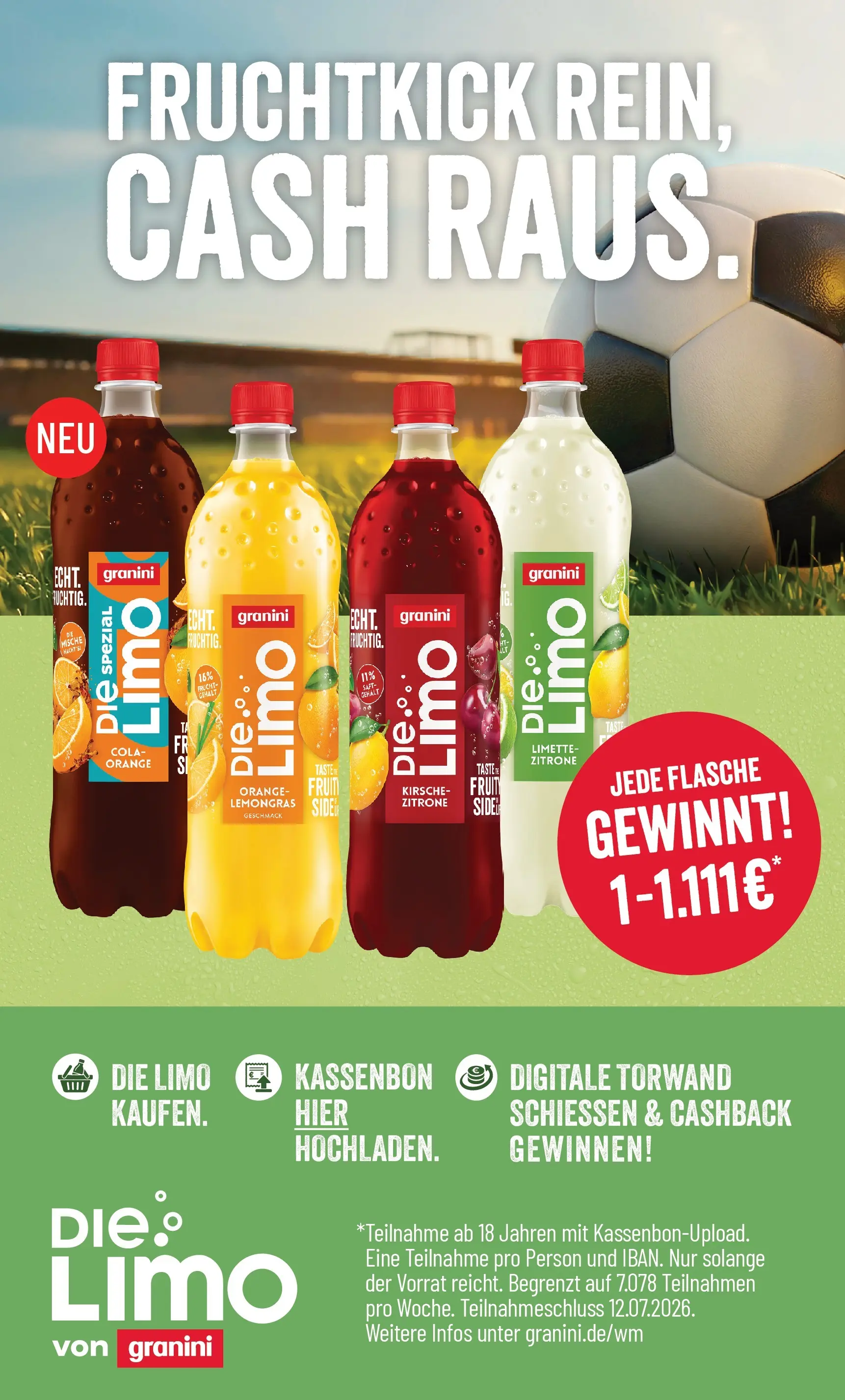 Combi Unsere Combi Wochenangebote (ab 15.06.2026) zum Blättern | Seite: 26 | Produkte: Cola, Zitrone, Granini, Limette