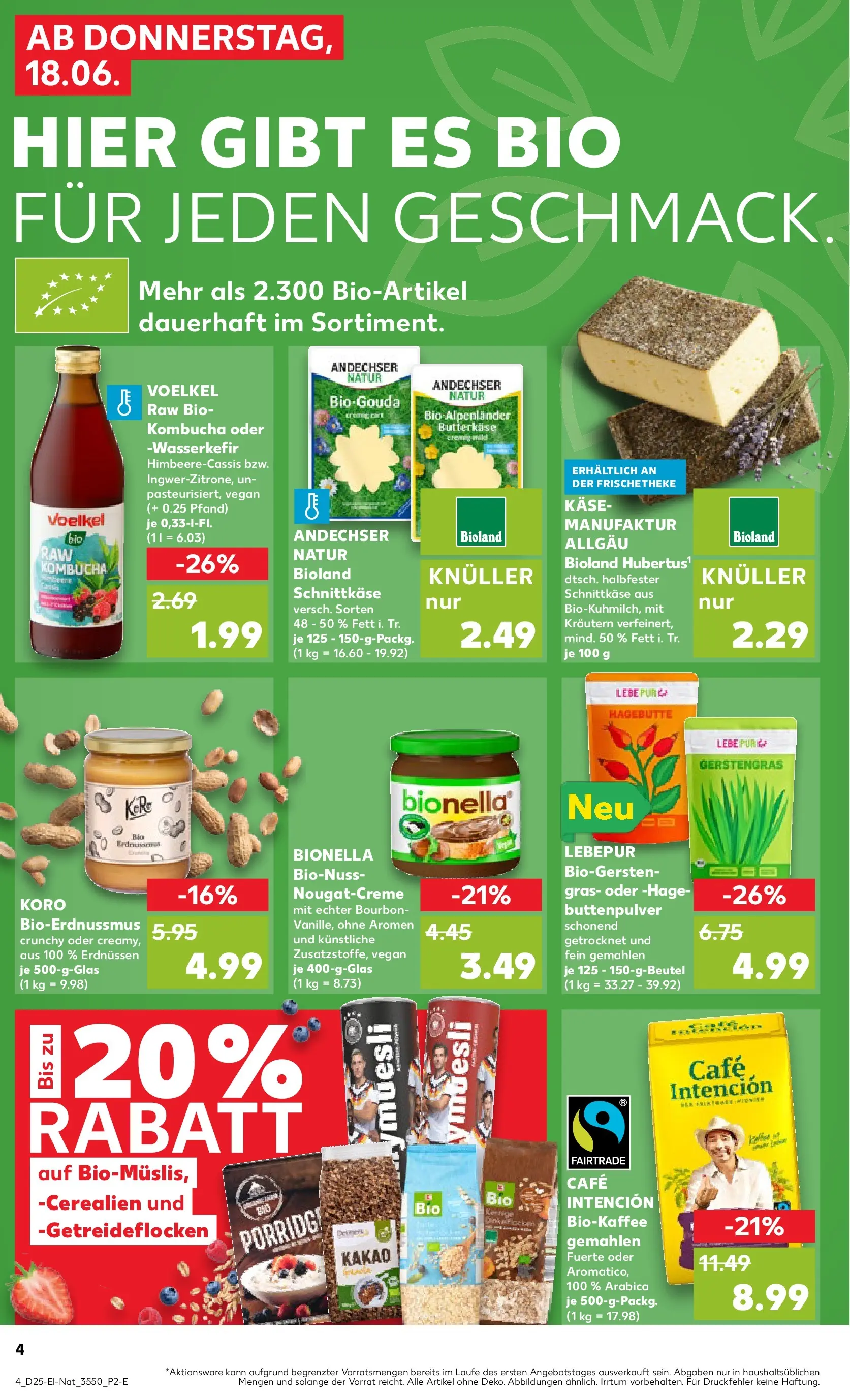 Prospekt Kaufland ab 18.06.2026 » Angebote Online zum Blättern | Seite: 4 | Produkte: Käse, Bourbon