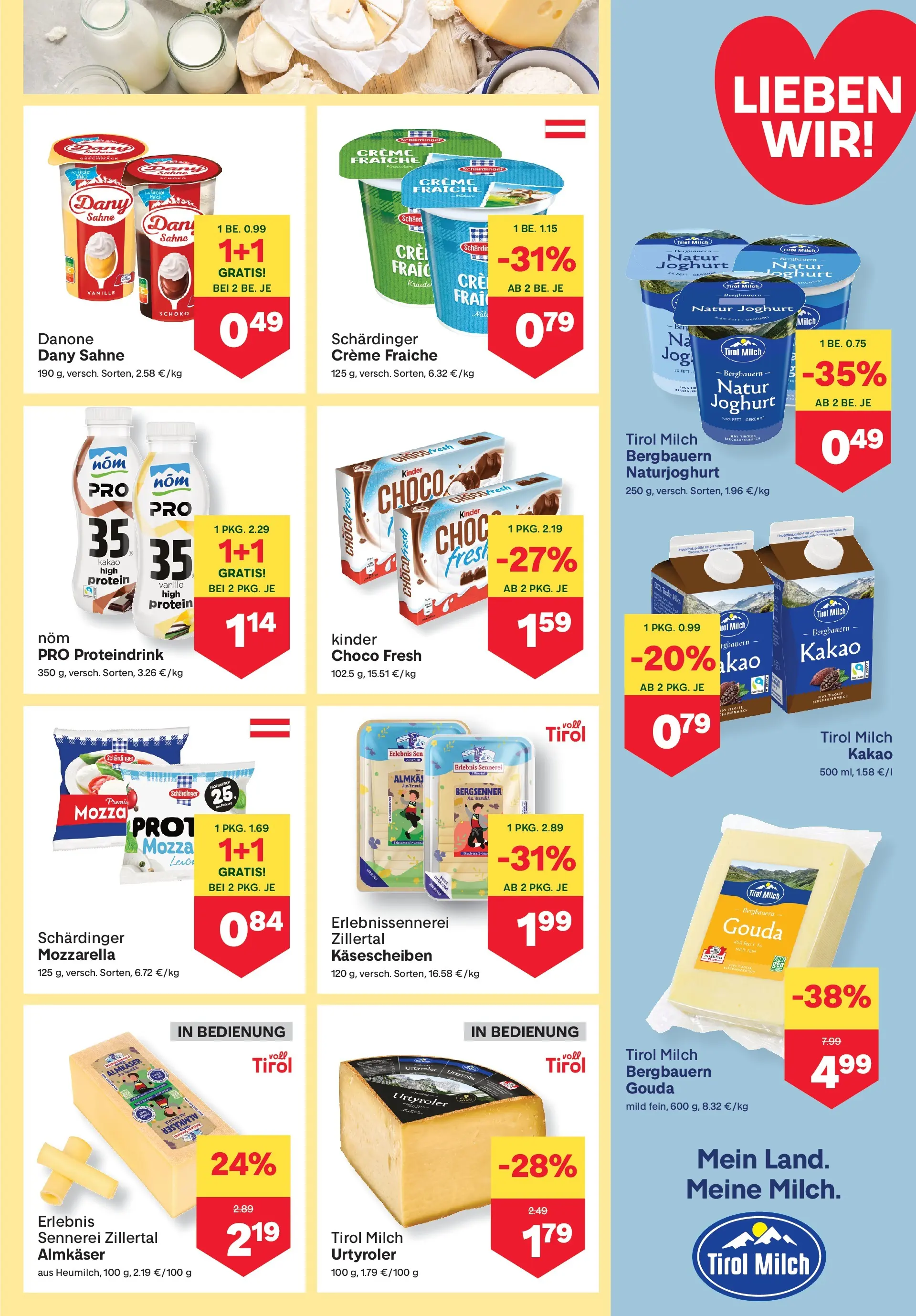 MPREIS St.Gallenkirch von 17.06.2026 - Aktuelle Angebote | Seite: 5 | Produkte: Sahne, Milch, Creme, Joghurt