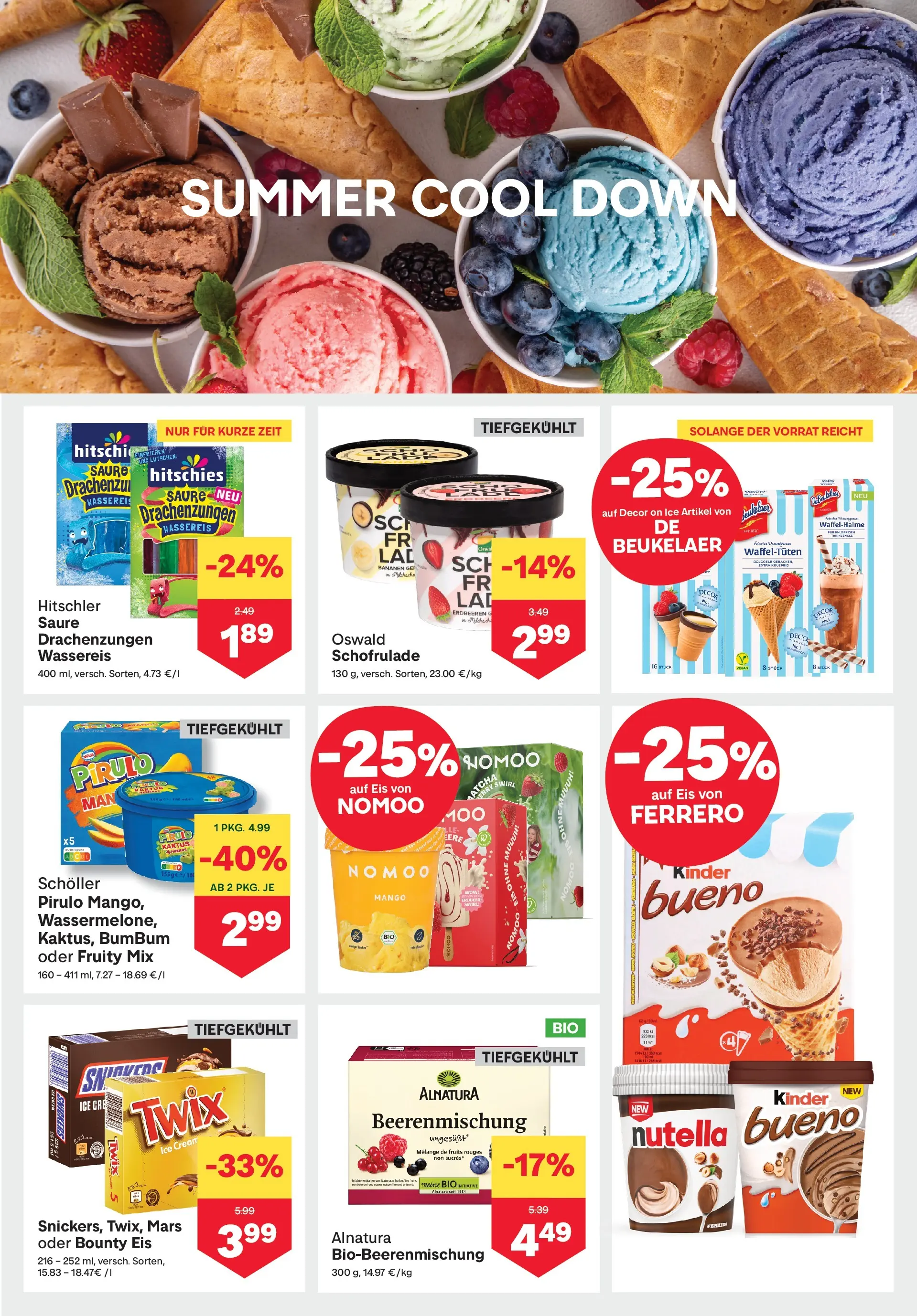 MPREIS St.Gallenkirch von 17.06.2026 - Aktuelle Angebote | Seite: 7 | Produkte: Erdbeeren, Eis, Mango, Bananen
