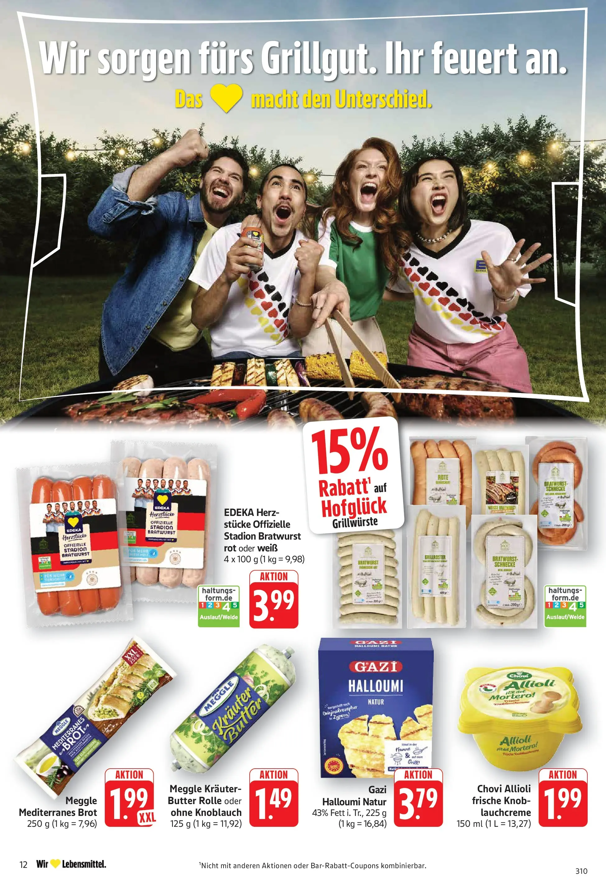 Edeka prospekt Geislingen (ab 08.06.2026) » Angebote Online | Seite: 12 | Produkte: Butter, Bratwurst, Brot, Meggle butter