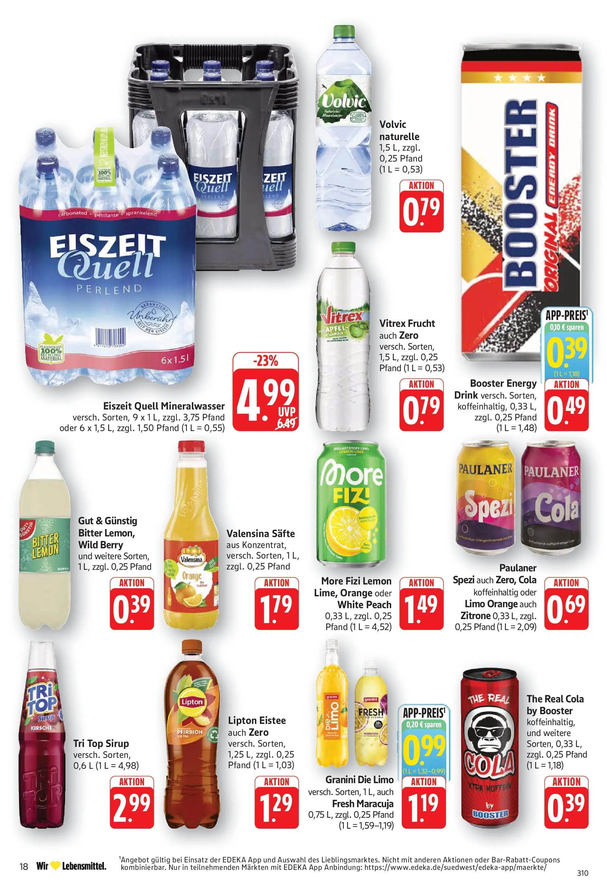 Edeka prospekt Geislingen (ab 08.06.2026) » Angebote Online | Seite: 18 | Produkte: Äpfel, Mineralwasser, Zitrone, Granini