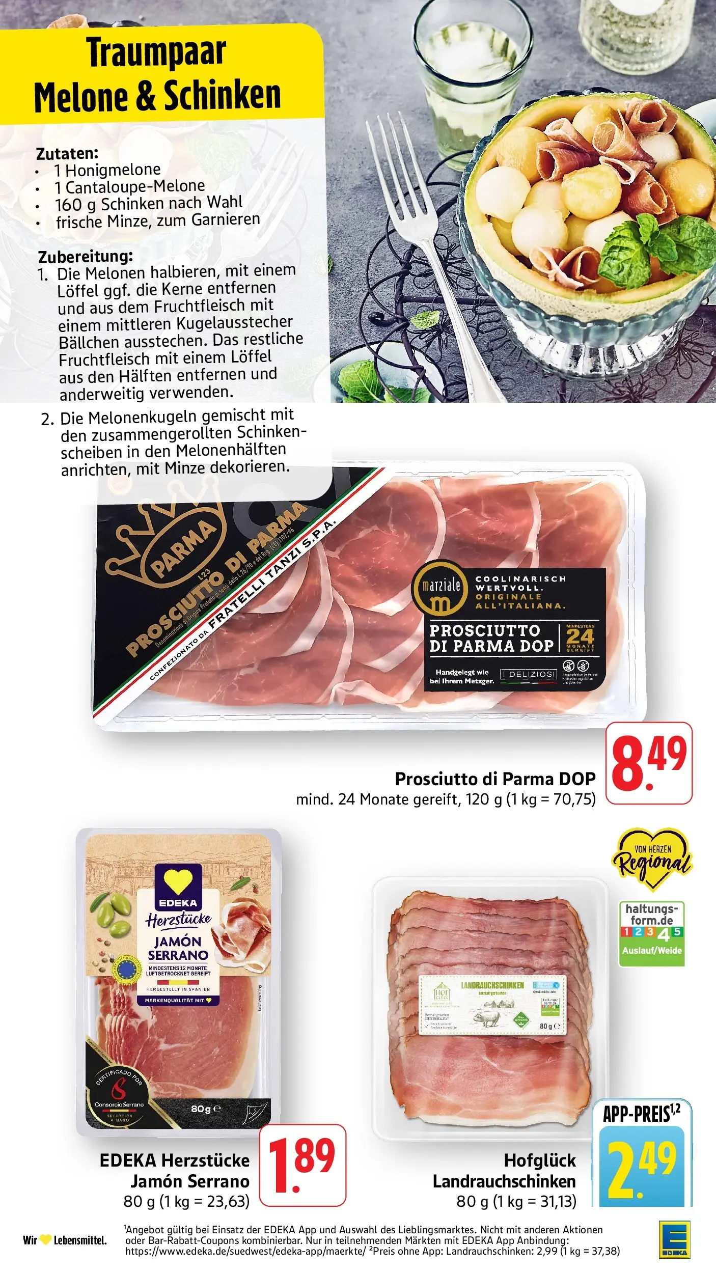 E center Prospekt Heilbronn-Sontheim (ab 07.06.2026) zum Blättern | Seite: 7 | Produkte: Honigmelone, Melone, Schinken