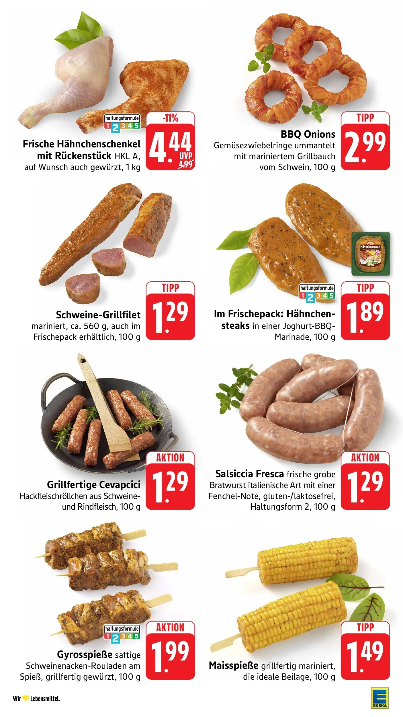 E center Prospekt Heilbronn-Sontheim (ab 07.06.2026) zum Blättern | Seite: 8 | Produkte: Hahnchen, Hahnchenschenkel, Bratwurst, Cevapcici
