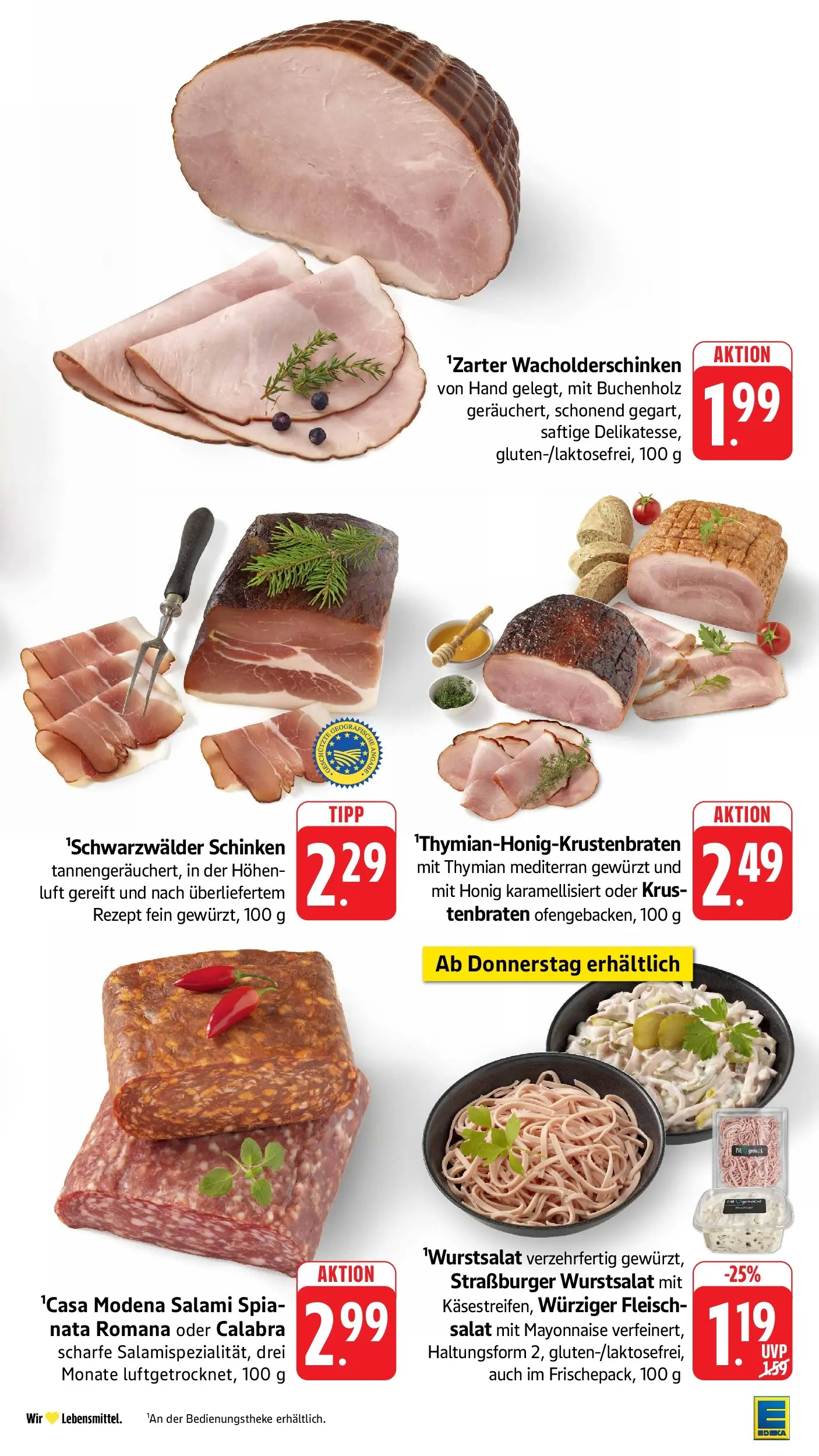 E center Prospekt Heilbronn-Sontheim (ab 07.06.2026) zum Blättern | Seite: 11 | Produkte: Salami, Schinken, Fleisch, Salat