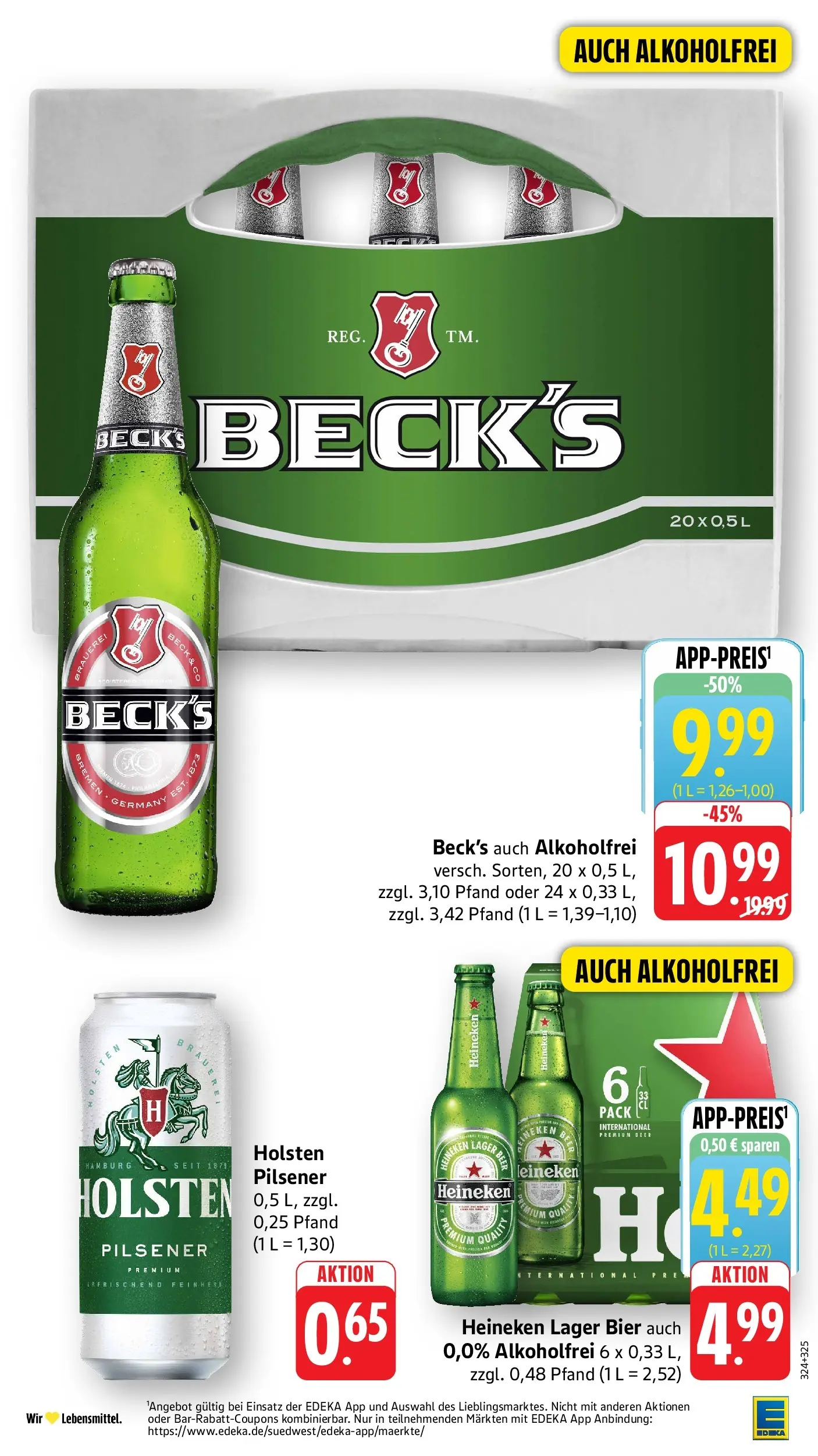 Edeka Prospekt Mutterstadt (ab 08.06.2026) » Angebote Online | Seite: 36 | Produkte: Bier, Holsten, Heineken