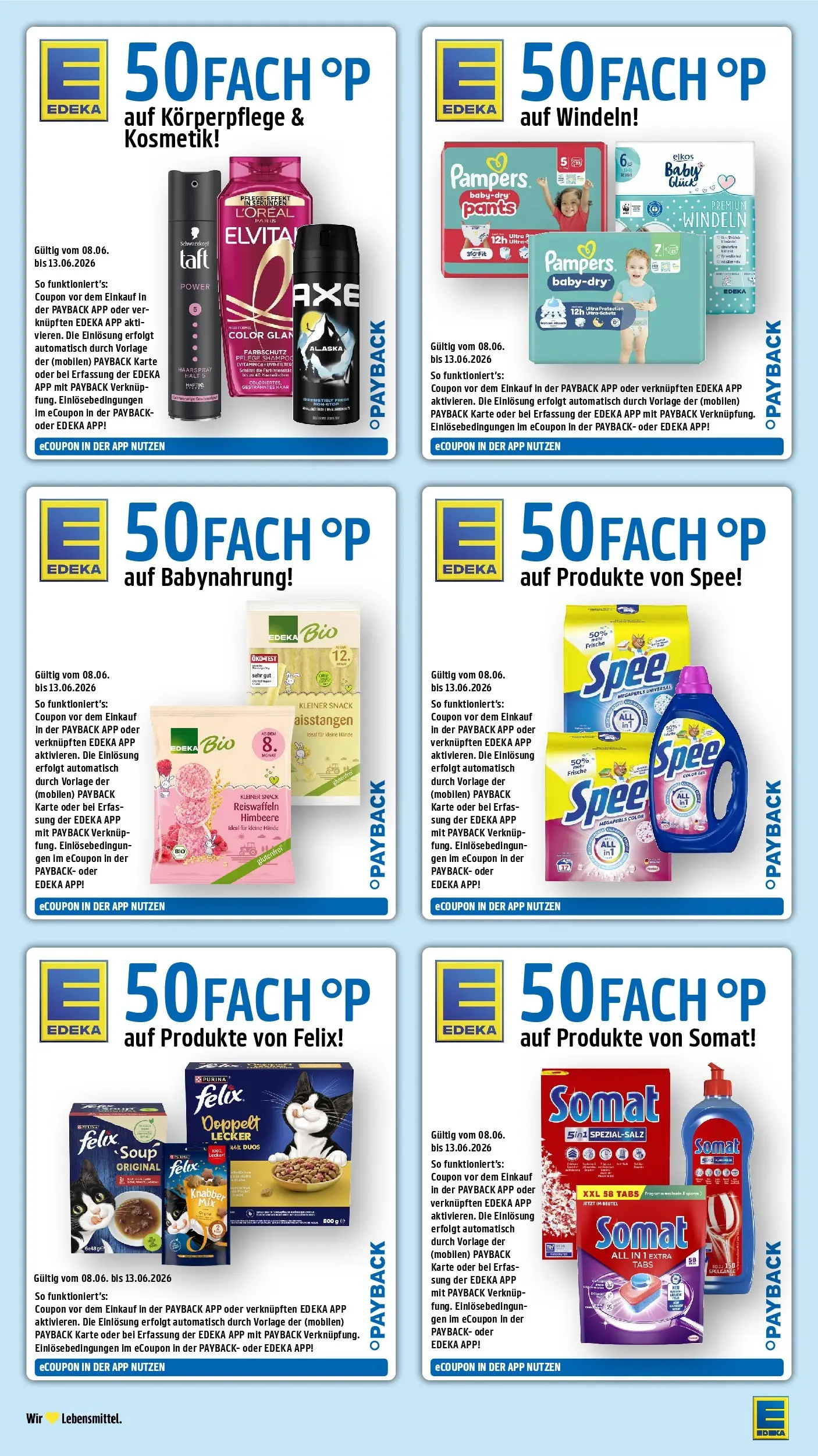 E center Prospekt Heilbronn-Sontheim (ab 07.06.2026) zum Blättern | Seite: 44 | Produkte: Pampers, Haarspray, Spee, Himbeere