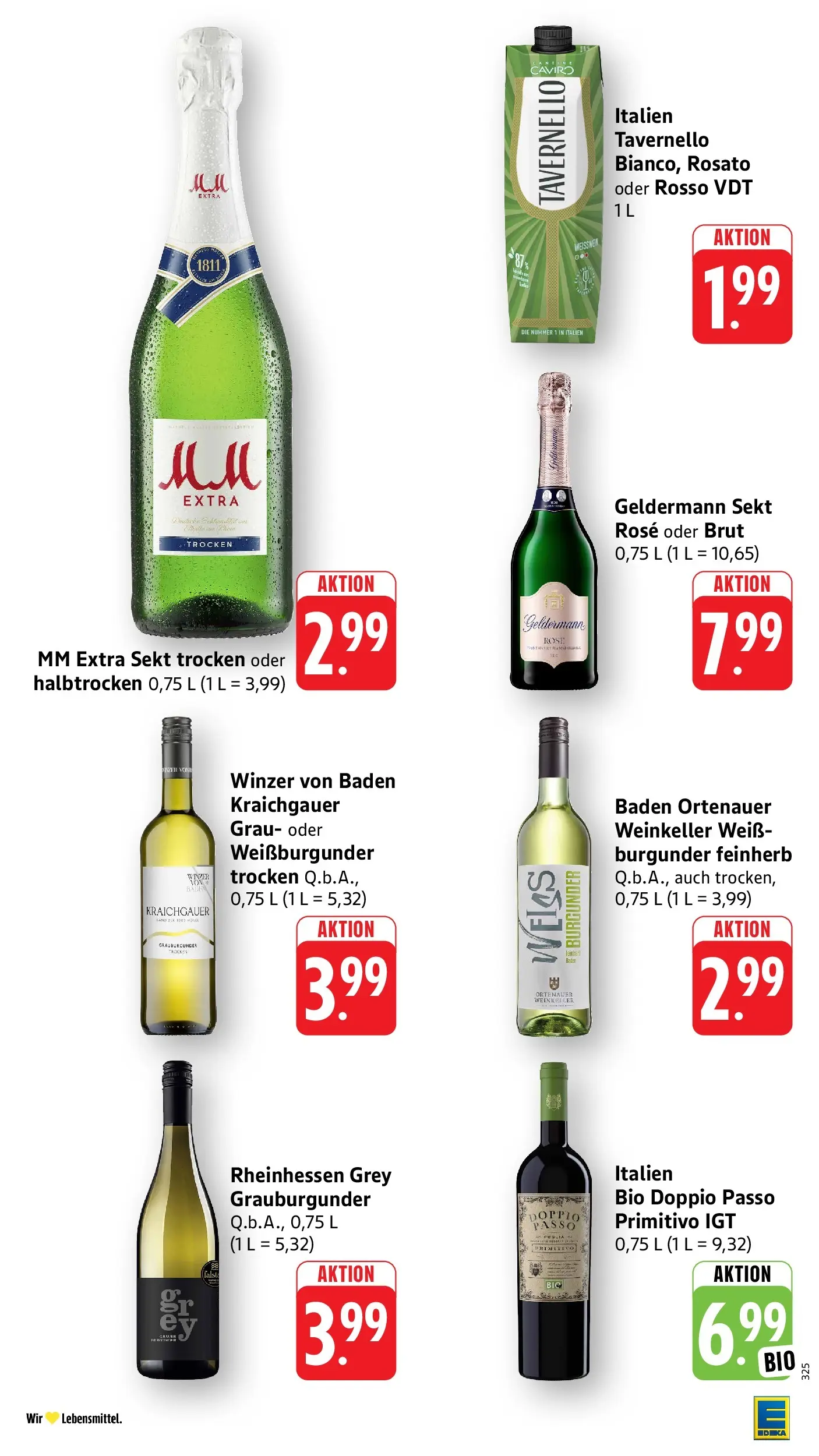Edeka prospekt Weinheim (ab 08.06.2026) » Angebote Online | Seite: 39 | Produkte: Sekt, Doppio passo primitivo, Doppio Passo