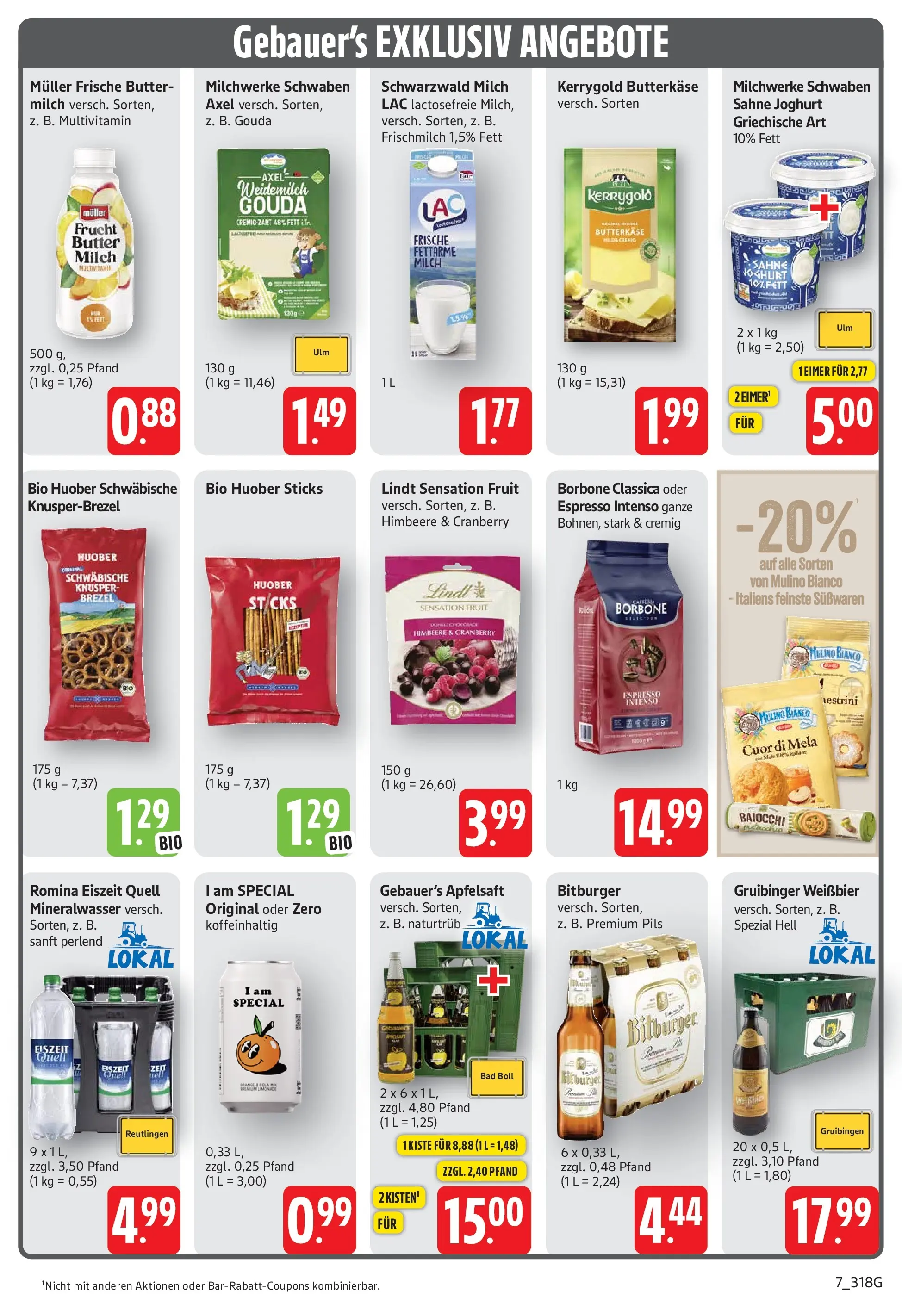 Edeka prospekt Göppingen (ab 08.06.2026) » Angebote Online | Seite: 7 | Produkte: Bitburger, Butter, Apple, Lindt