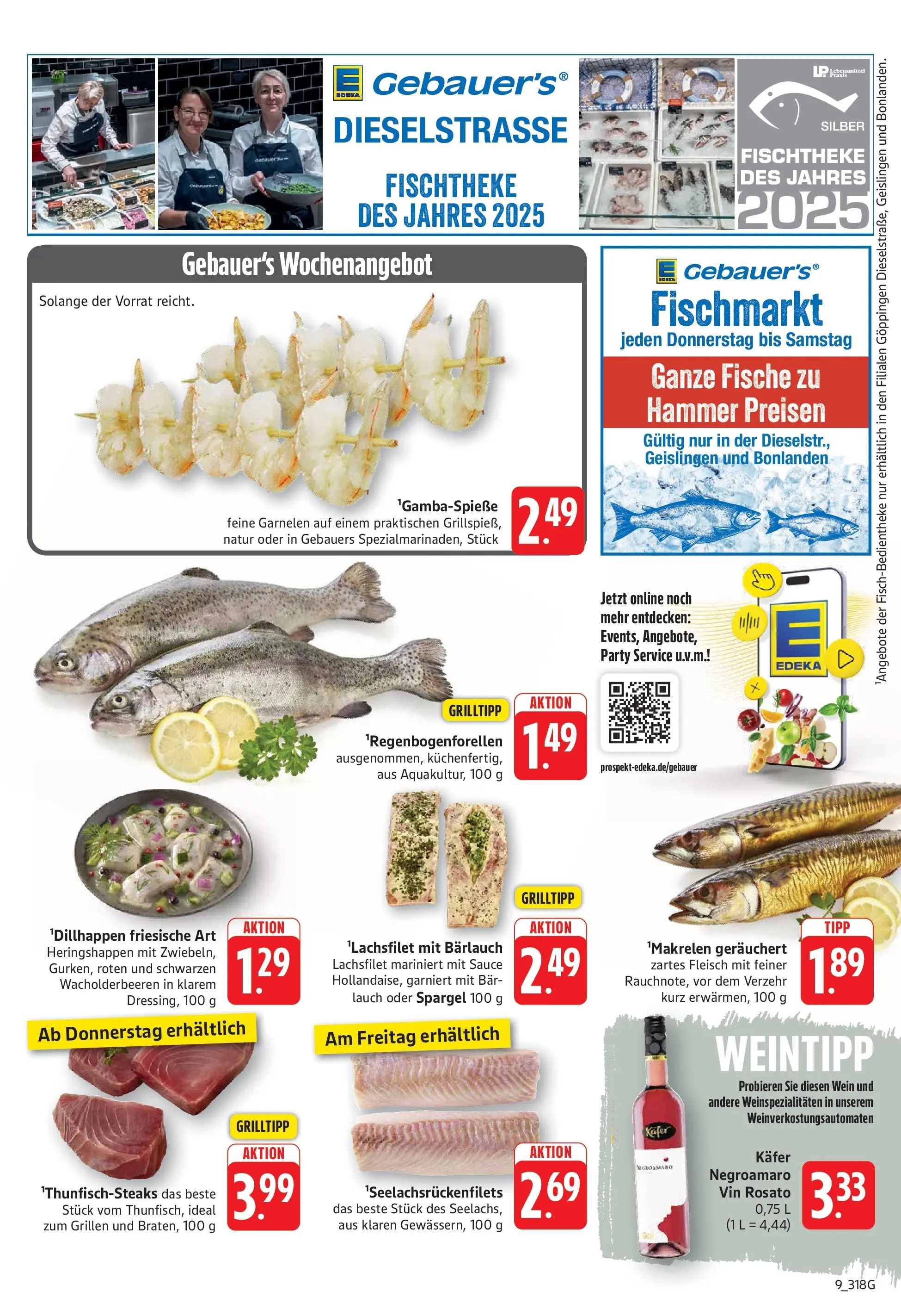 Edeka prospekt Göppingen (ab 08.06.2026) » Angebote Online | Seite: 9 | Produkte: Garnelen, Spargel, Wein, Fleisch
