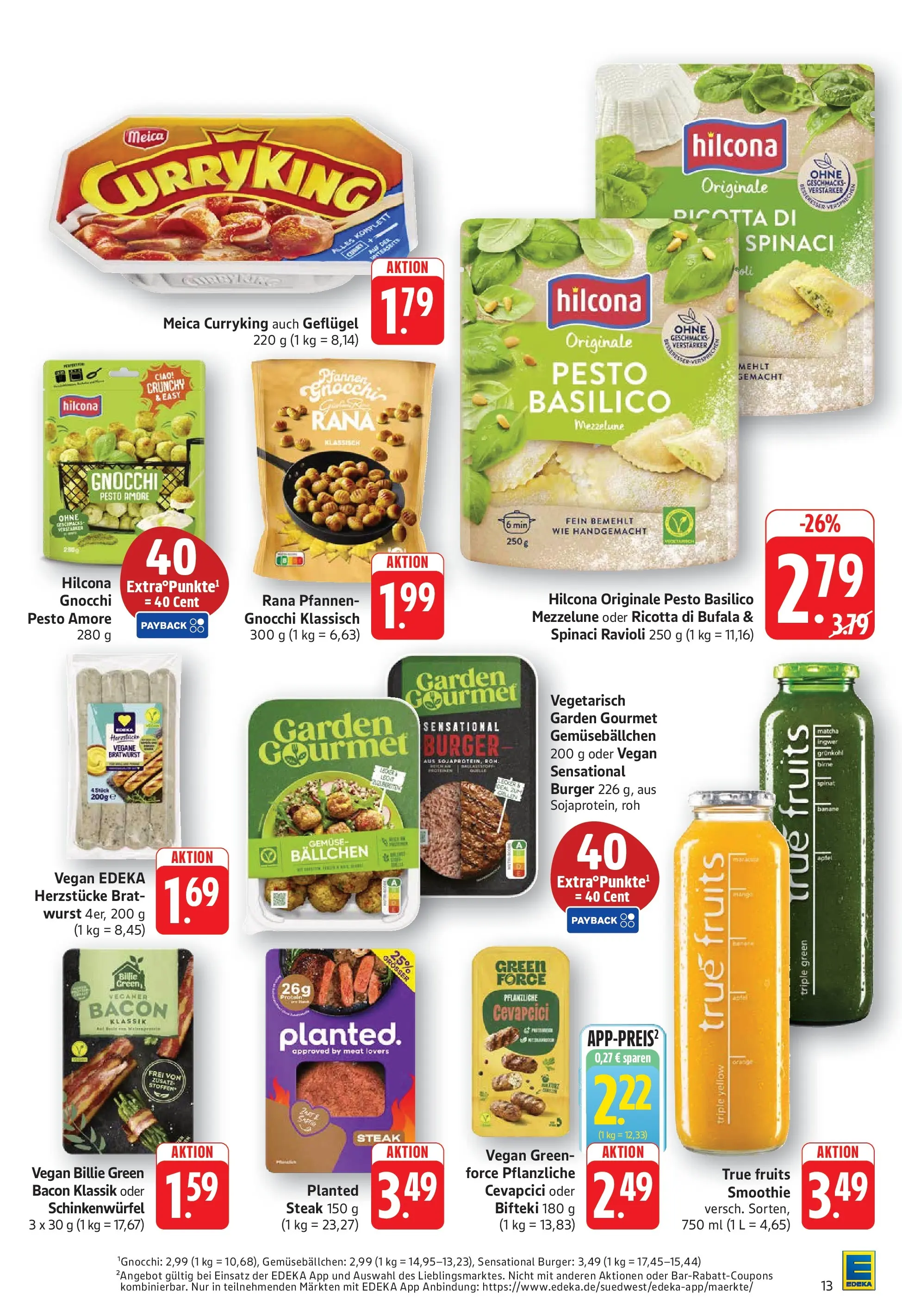 Edeka prospekt Göppingen (ab 08.06.2026) » Angebote Online | Seite: 13 | Produkte: Bratwurst, Gemüse, Verstärker, Wurst