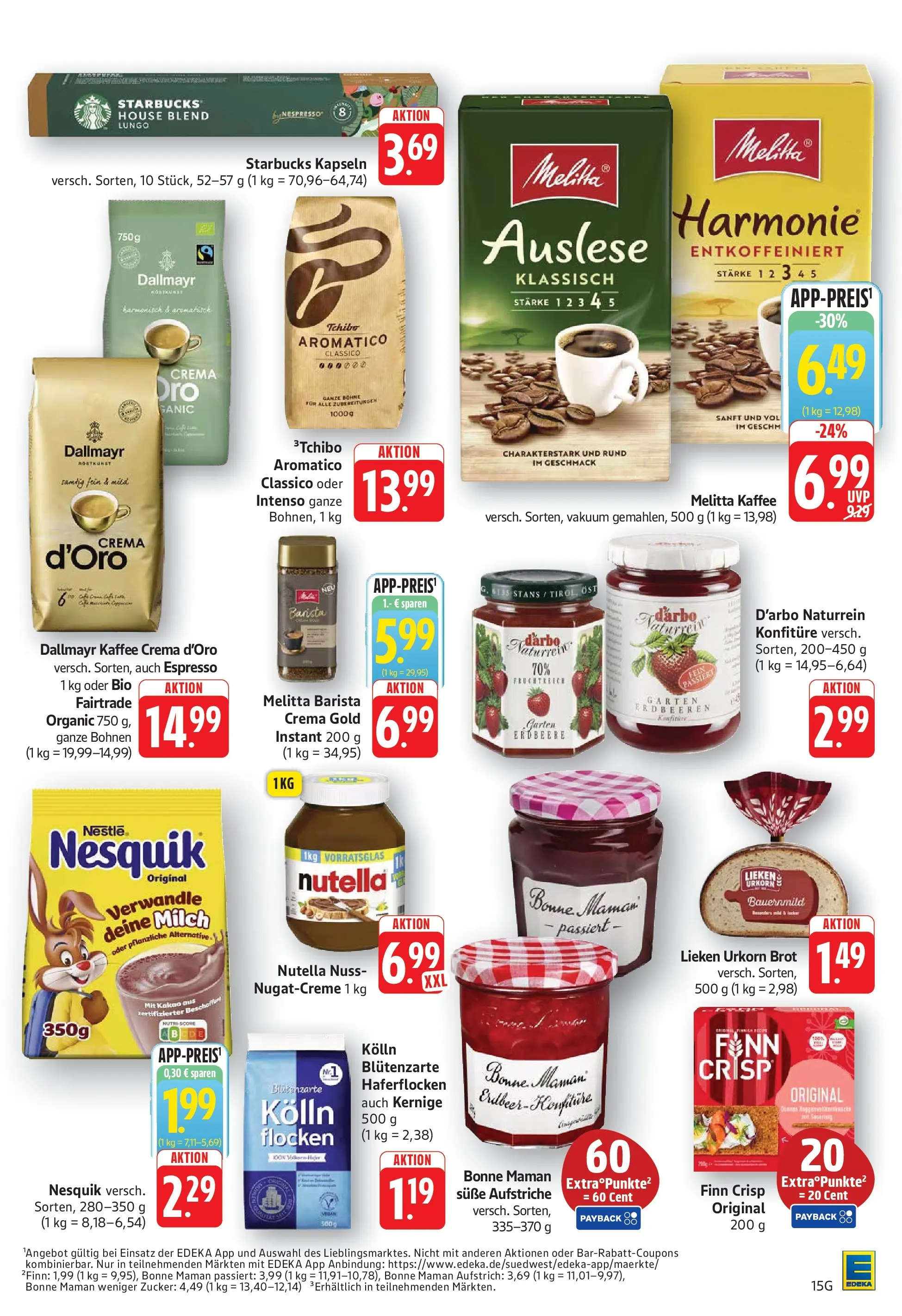Edeka prospekt Göppingen (ab 08.06.2026) » Angebote Online | Seite: 15 | Produkte: Nesquik, Kolln, Zucker, Bonne maman