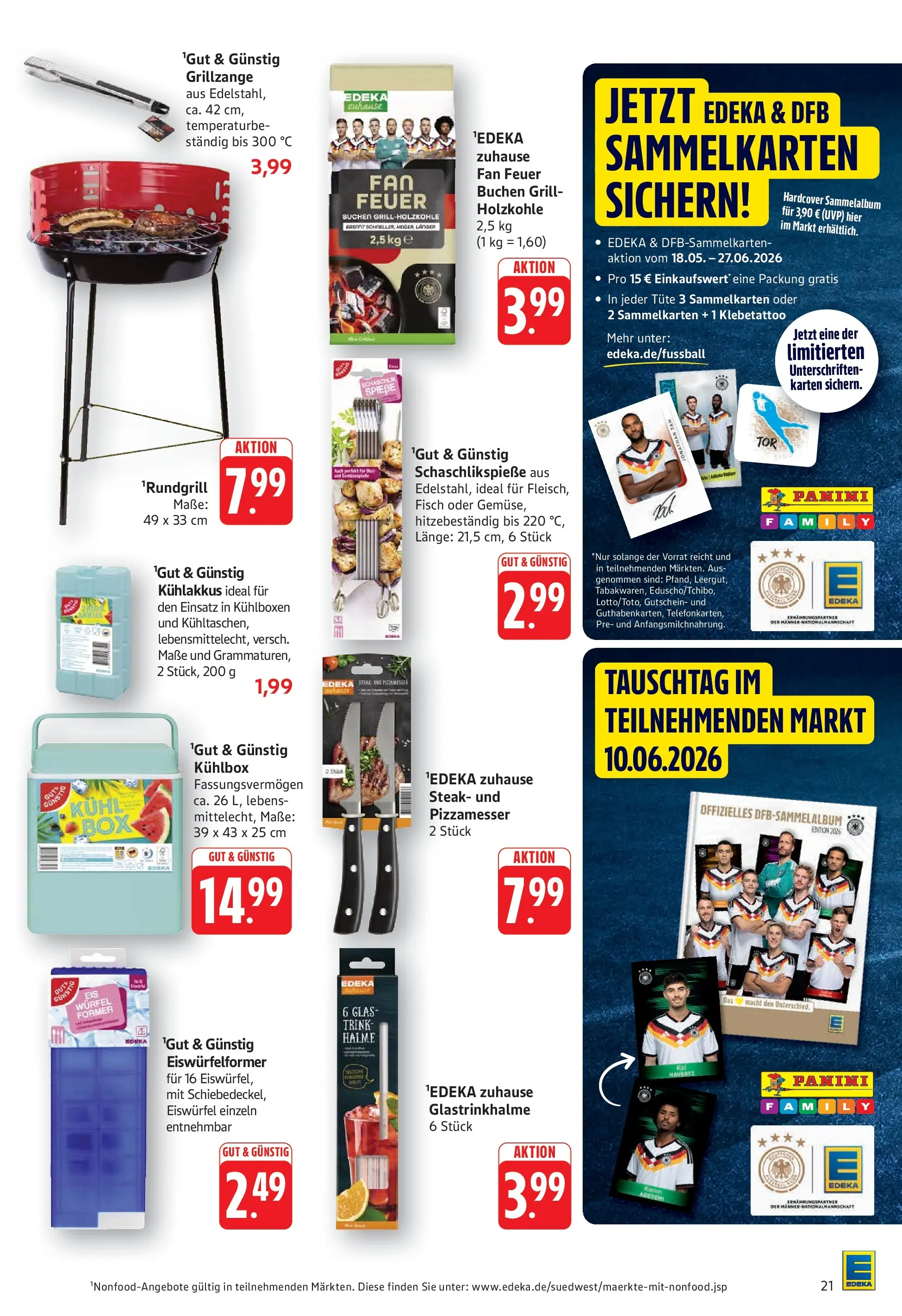 Edeka prospekt Göppingen (ab 08.06.2026) » Angebote Online | Seite: 21 | Produkte: Grill, Fisch, Steak