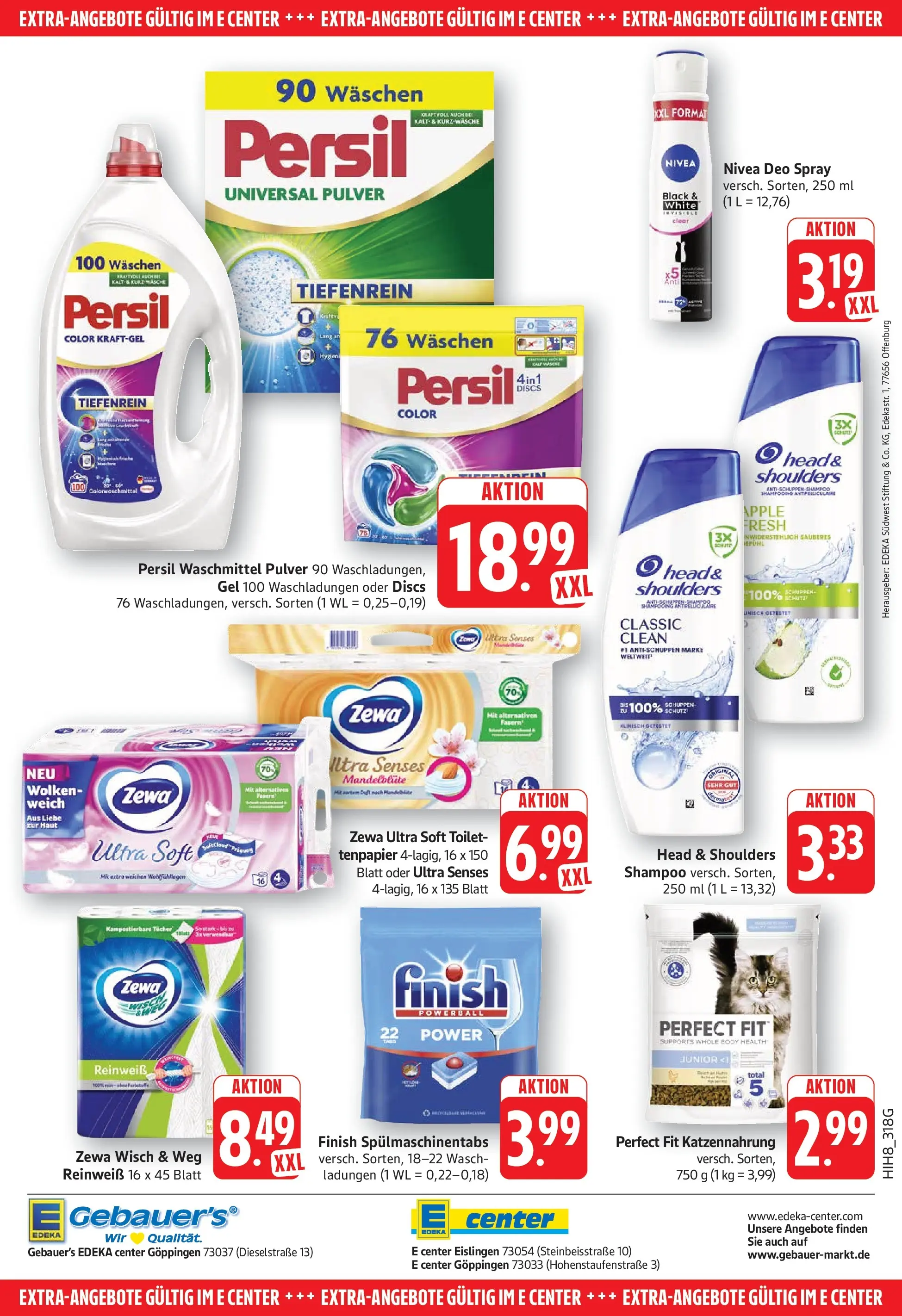 Edeka prospekt Göppingen (ab 08.06.2026) » Angebote Online | Seite: 32 | Produkte: Finish, Shampoo, Deodorant, Persil